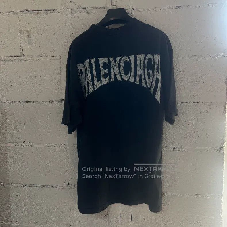 Balenciaga Balenciaga Black Short Sleeve T-Shirt, Size S, with Large Size US S / EU 44-46 / 1 - 2 Thumbnail