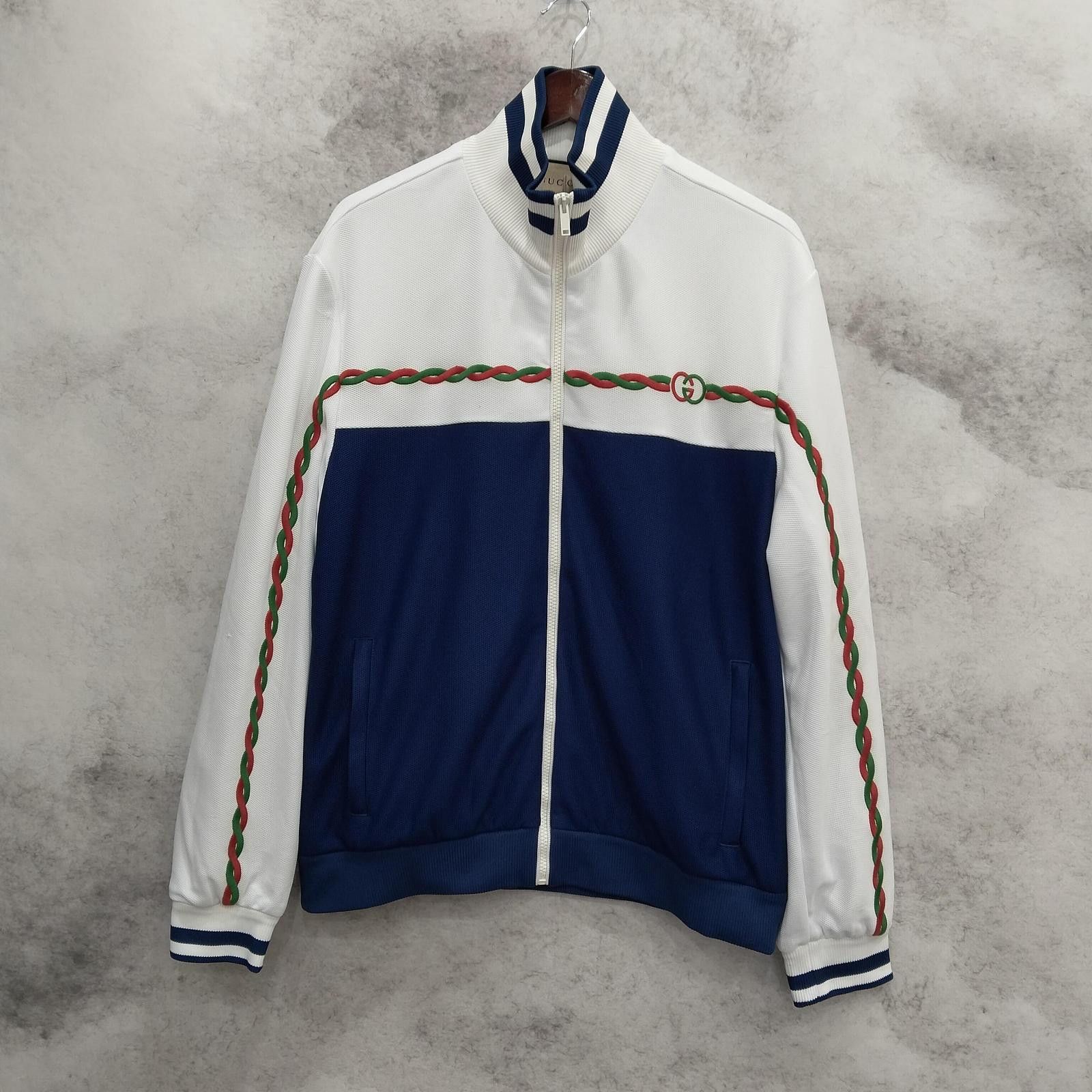 Gucci Gucci Web Trim Zip Track Jacket Size M Size US M / EU 48-50 / 2 - 1 Thumbnail