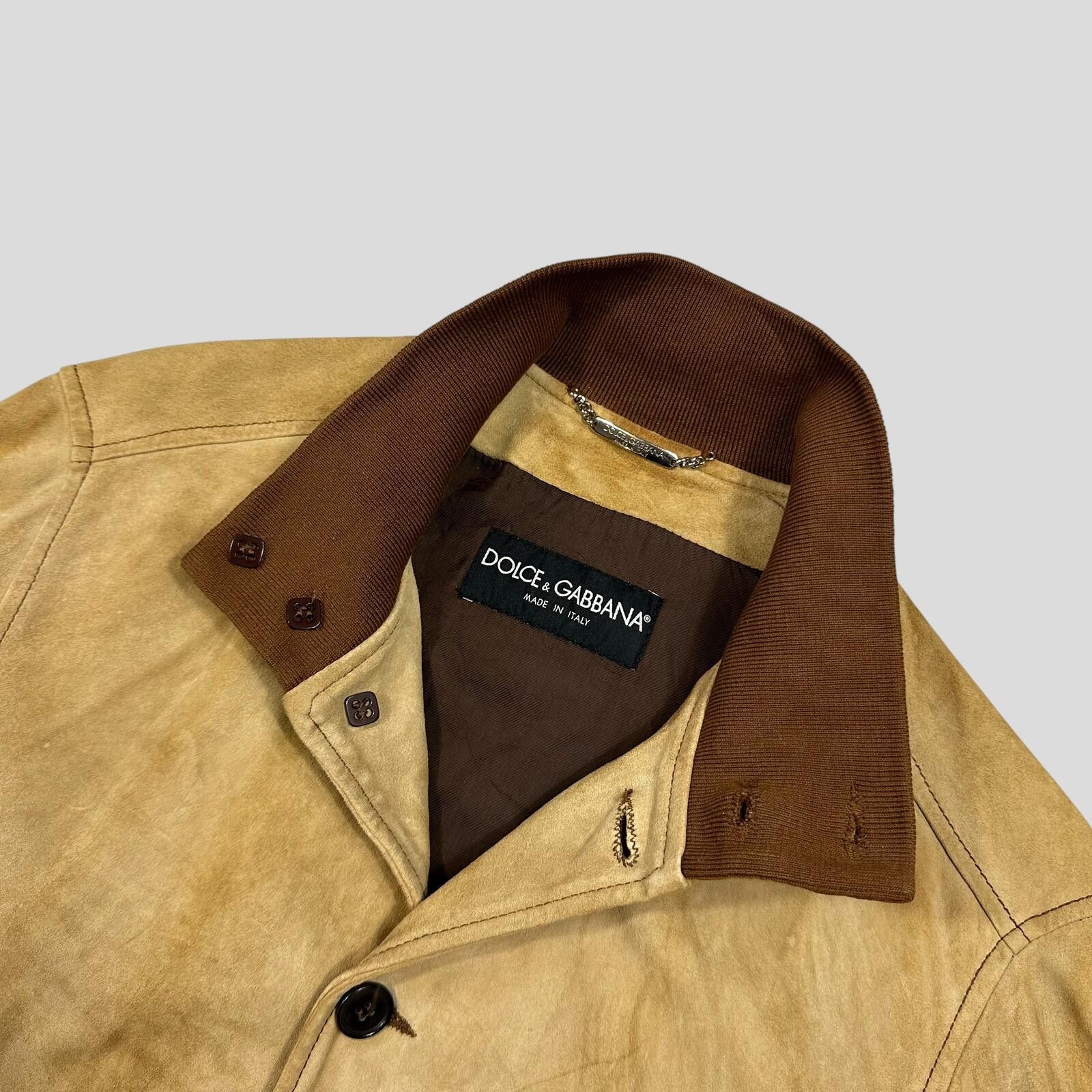 Dolce & Gabbana Dolce & Gabanna 00’s Goatskin Leather Flight Jacket - M Size US M / EU 48-50 / 2 - 9 Thumbnail