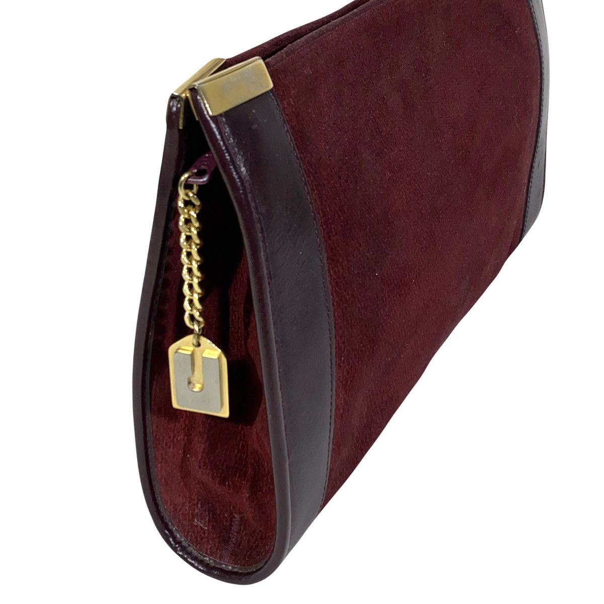 Charles Jourdan Sac Pochette Chic Cuir Velours Vintage Charles Jourdan Paris Size ONE SIZE - 2 Thumbnail