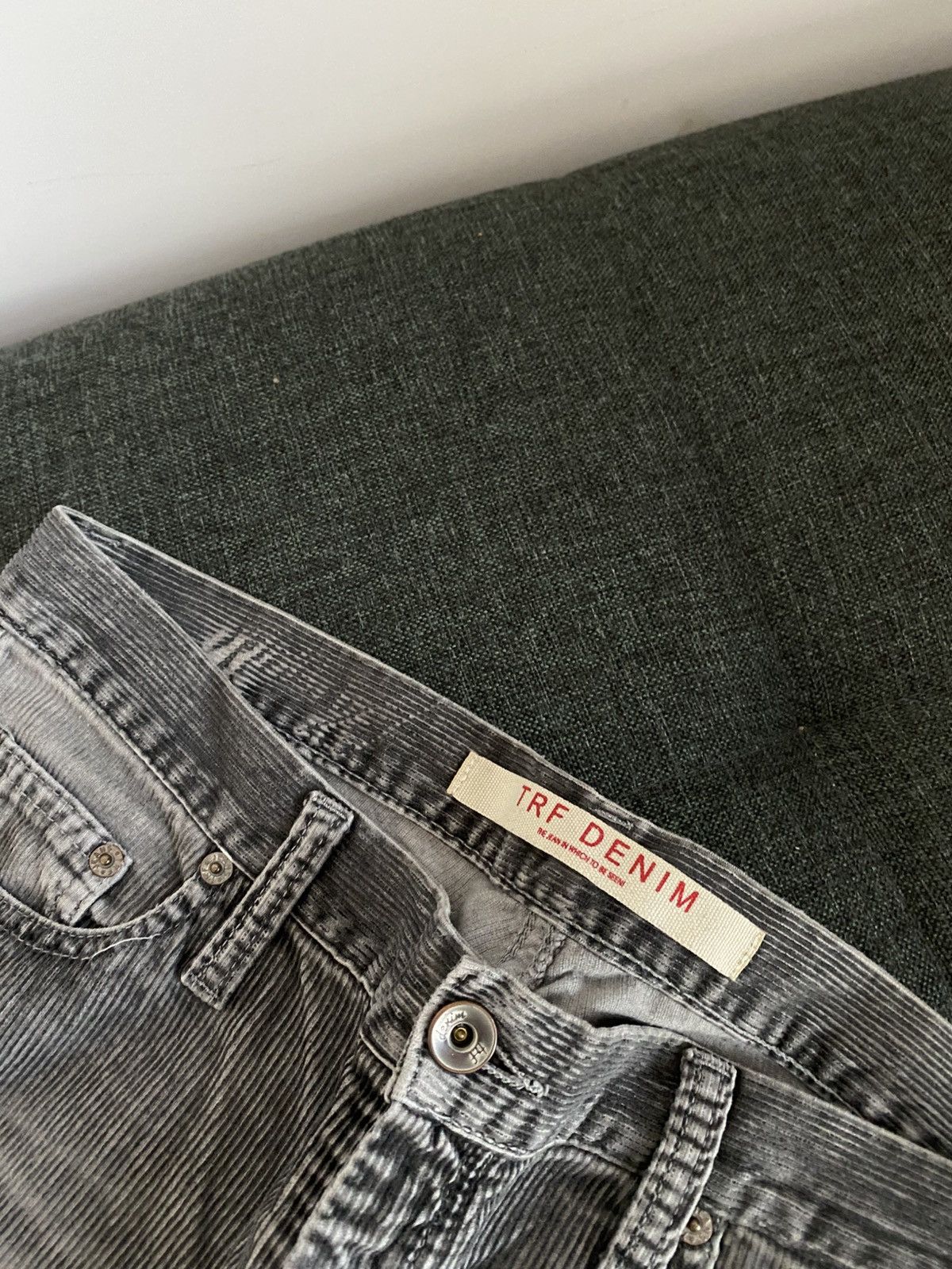 Hysteric Glamour Vintage Avant Garde Flared Velour Corduroy Pants Y2K Slim Size US 32 / EU 48 - 9 Thumbnail