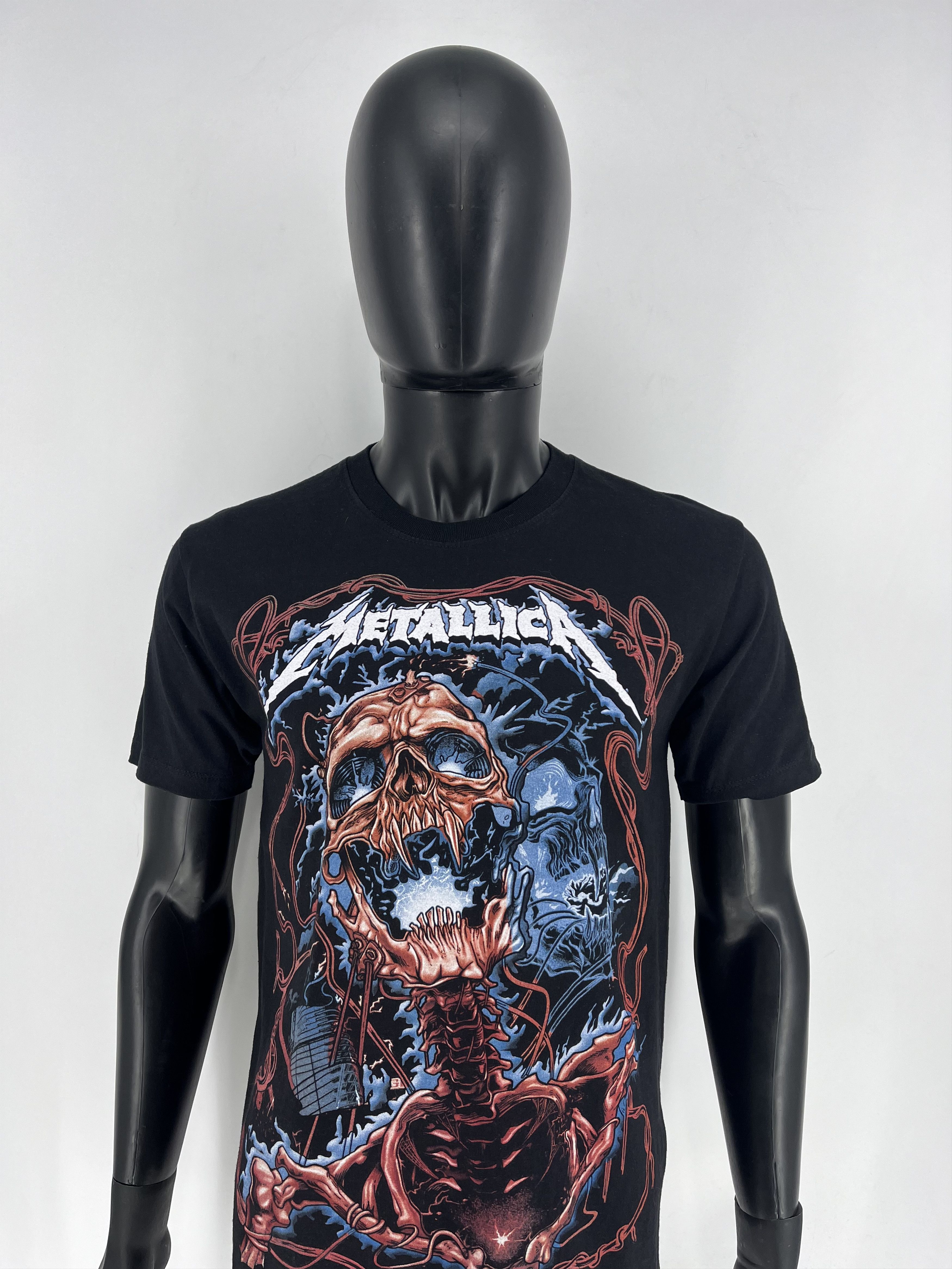 Band Tees × Vintage Vintage 90s Metallica Birmingham England Concert TShirt Size US M / EU 48-50 / 2 - 1 Thumbnail