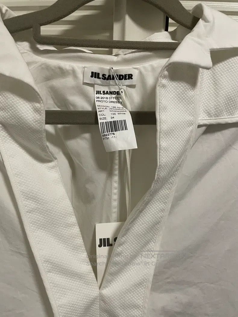 Jil Sander Jil Sander size 34 A white silhouette dress Size XS / US 0-2 / IT 36-38 - 2 Thumbnail