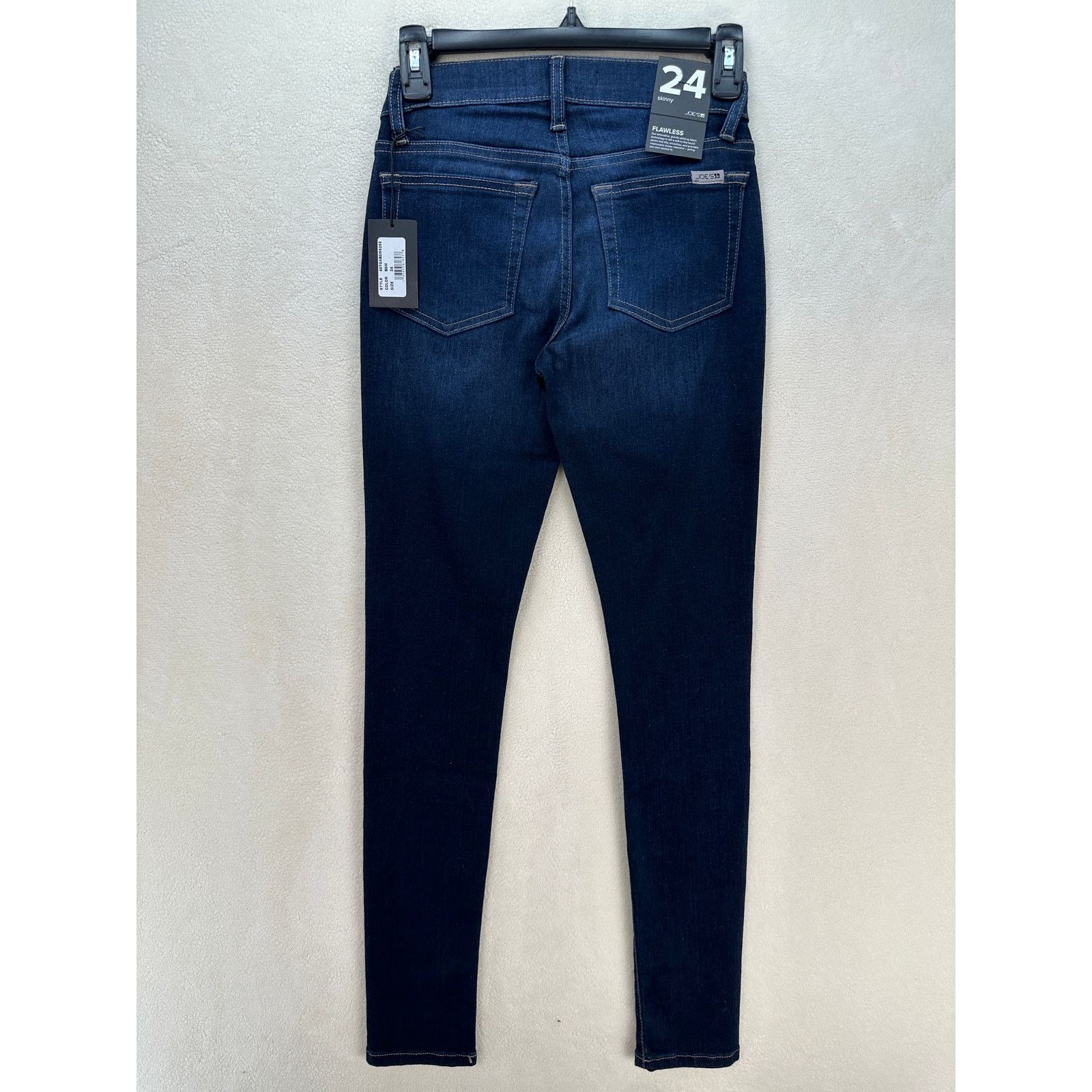 Joe's JOES WOMEN'S 24 FLAWLESS SKINNY JEANS DARK WASH PREMIUM DENI Size 24" / US 00 / IT 34 - 6 Thumbnail