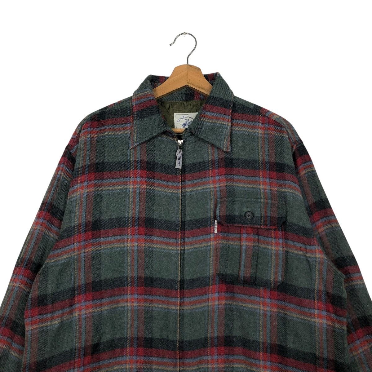 Japanese Brand 🔥VINTAGE CHORE WORK JACKET TARTAN DESIGN BEVERLY HILLS POLO Size US L / EU 52-54 / 3 - 5 Thumbnail