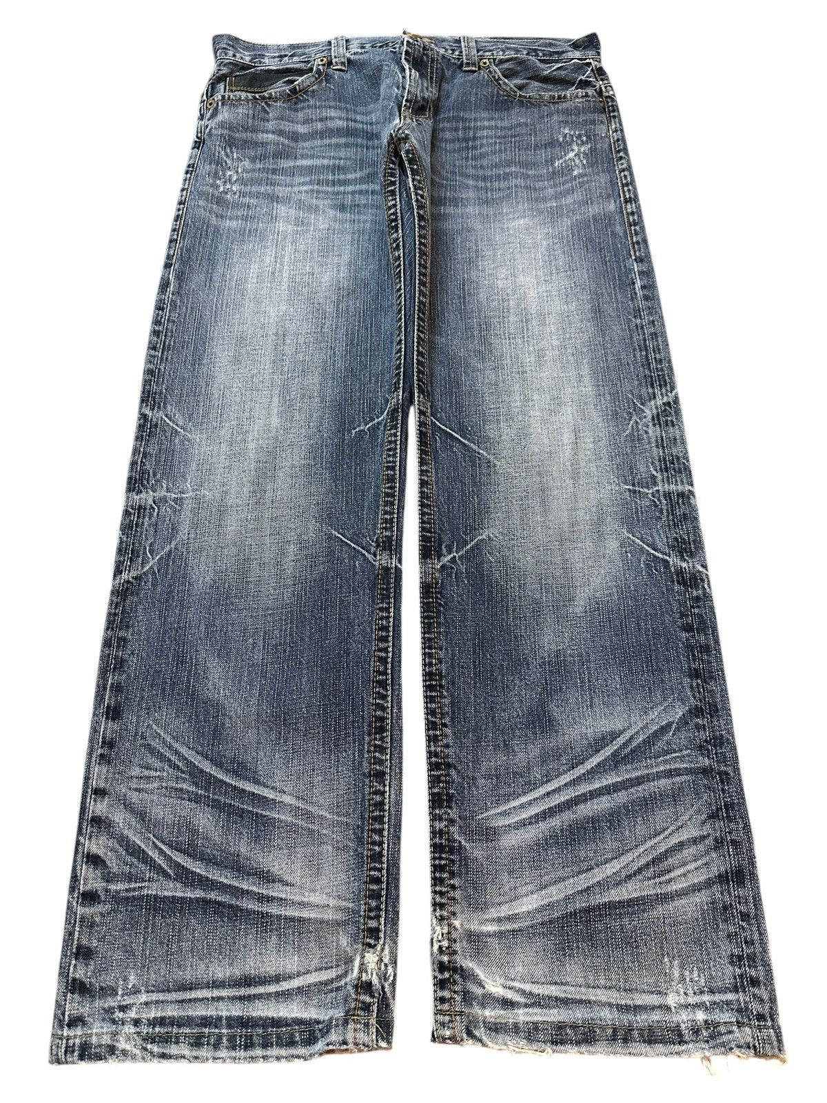 Hysteric Glamour Vintage Japanese Brand Blue Faded Wash Style Loose Jeans Size US 34 / EU 50 - 1 Thumbnail
