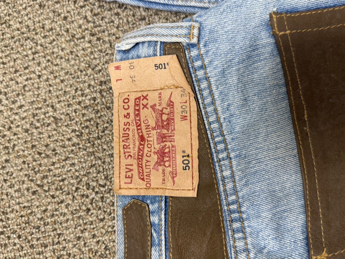 Levi's Vintage Clothing Vintage Levi's Japan 501 Handmade Leather Patch Denim Size US 34 / EU 50 - 11 Thumbnail
