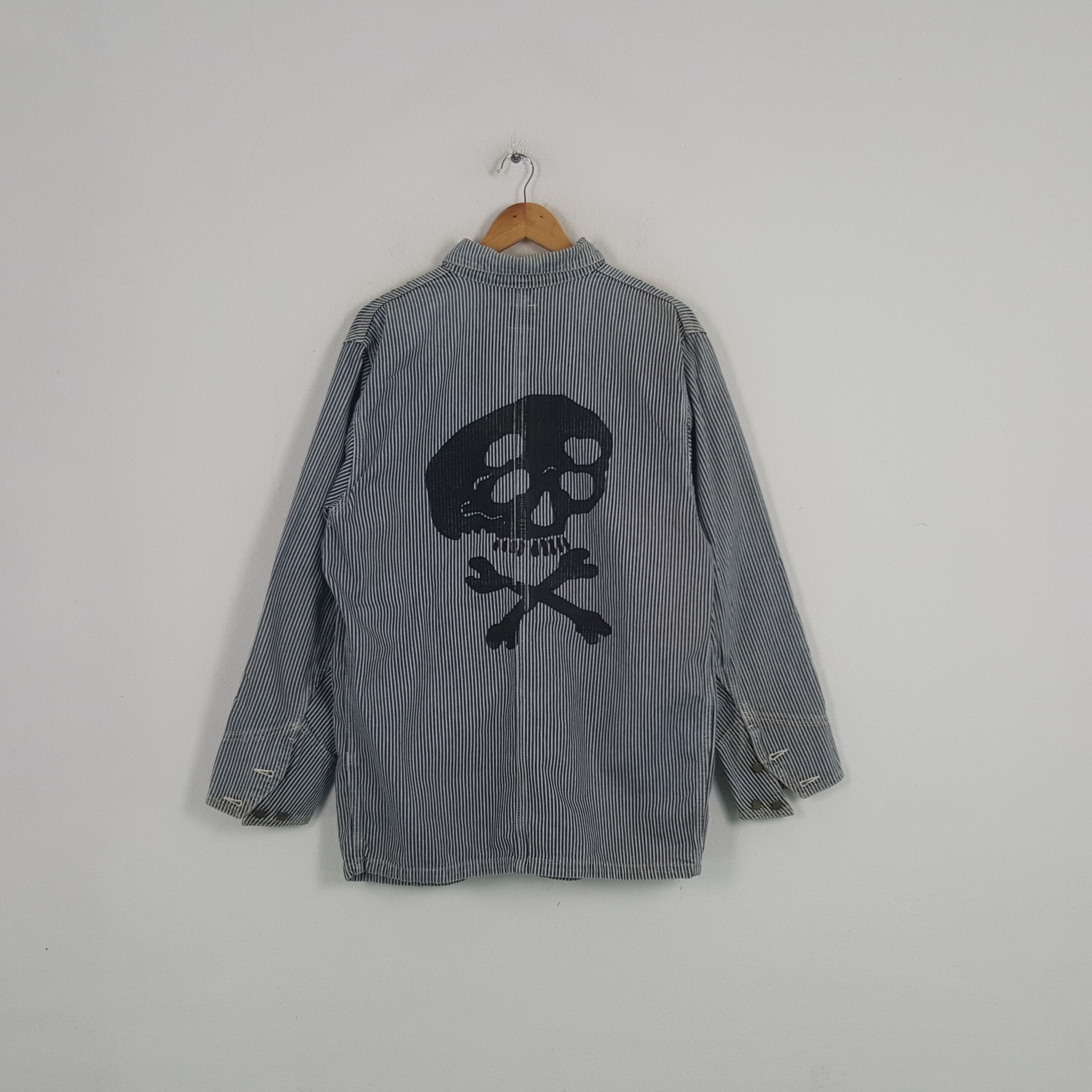 Lee × Vintage Vintage Lee X Skull Japanese Punk Style Denim Jacket Size US L / EU 52-54 / 3 - 1 Thumbnail