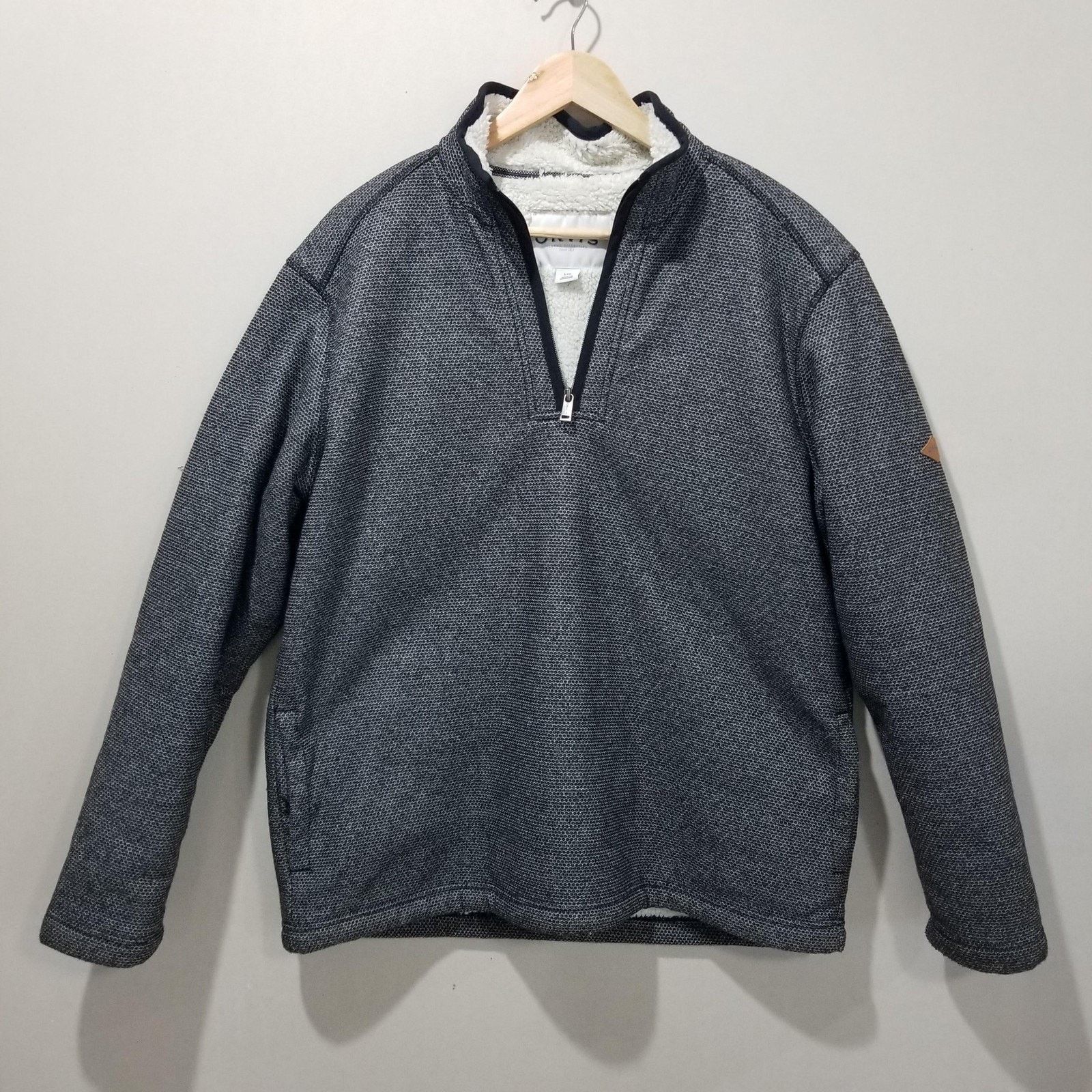 Orvis Orvis Pullover Sweater Mens Large Gray Sherpa Quarter Zip Size US L / EU 52-54 / 3 - 1 Thumbnail
