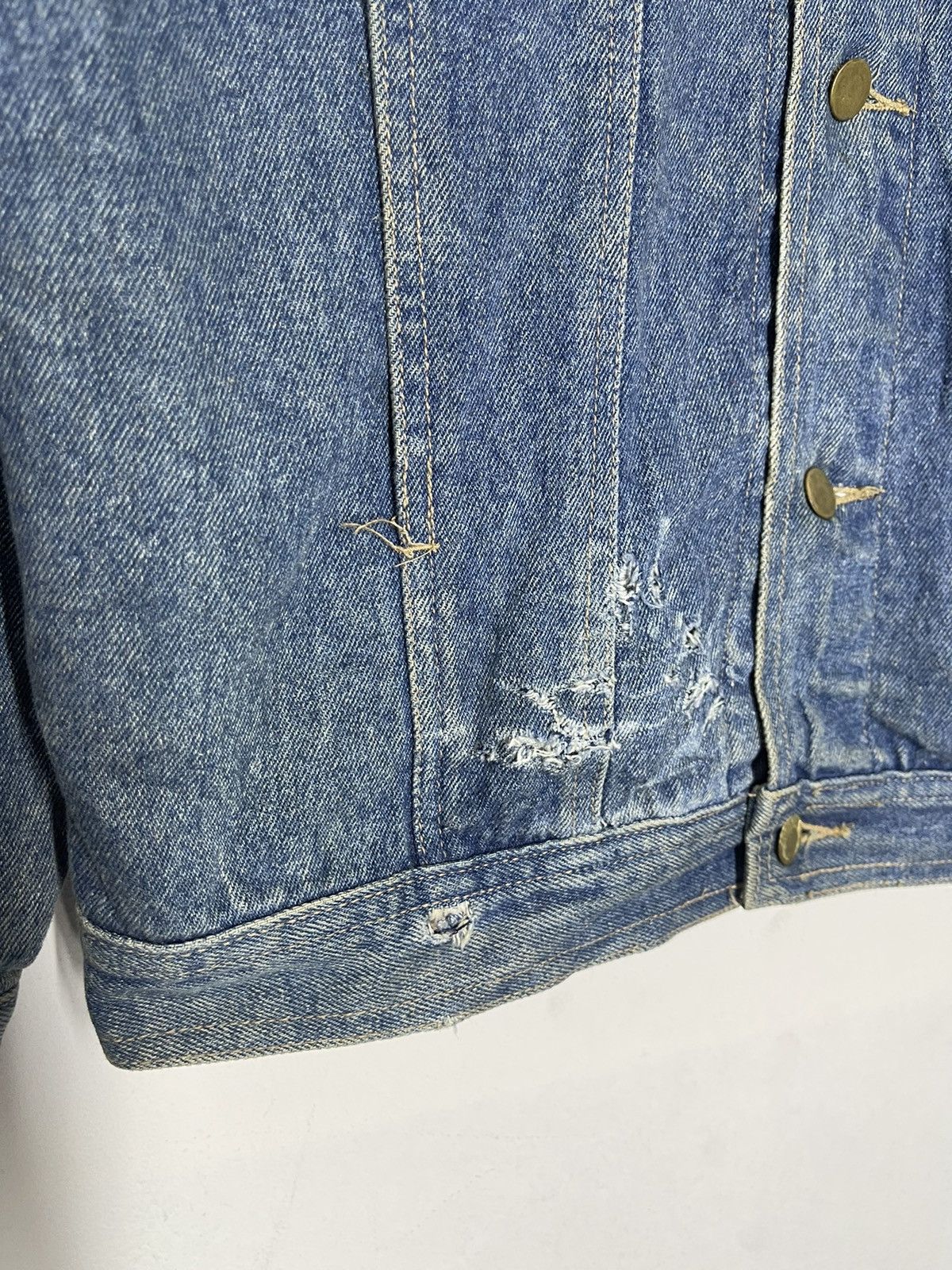Japanese Brand VINTAGE DENIM MOTORCYCLE GANG JACKET Size US M / EU 48-50 / 2 - 6 Thumbnail