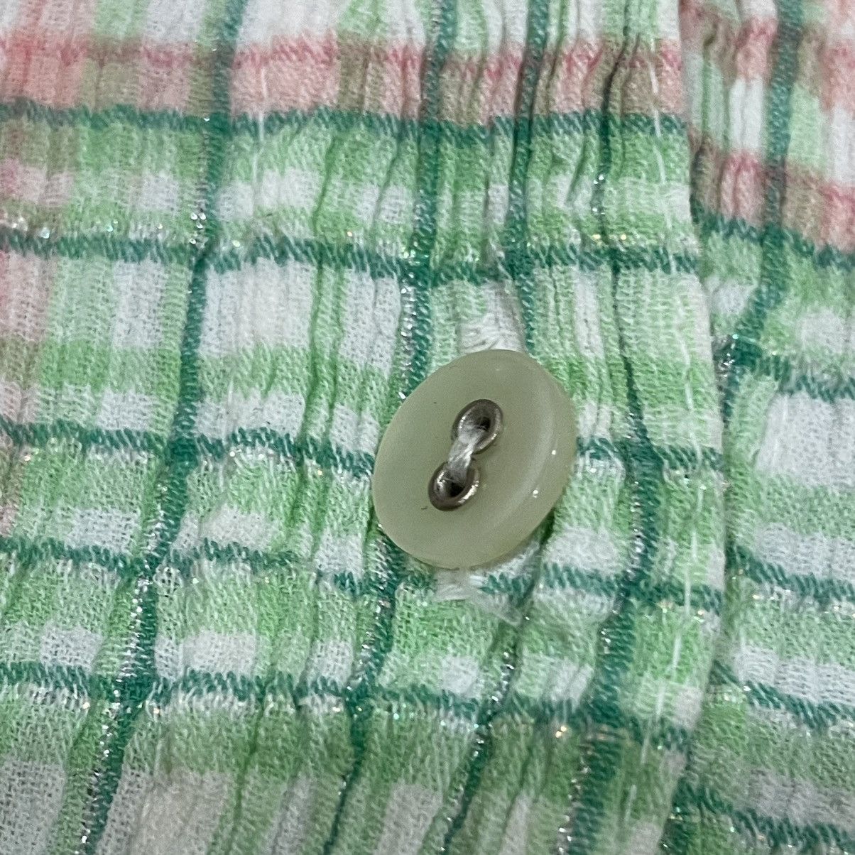 Tsumori Chisato Tsumori Chisato Issey Miyake Pastel Gingham Crinkle Shirt Size S / US 4 / IT 40 - 5 Thumbnail