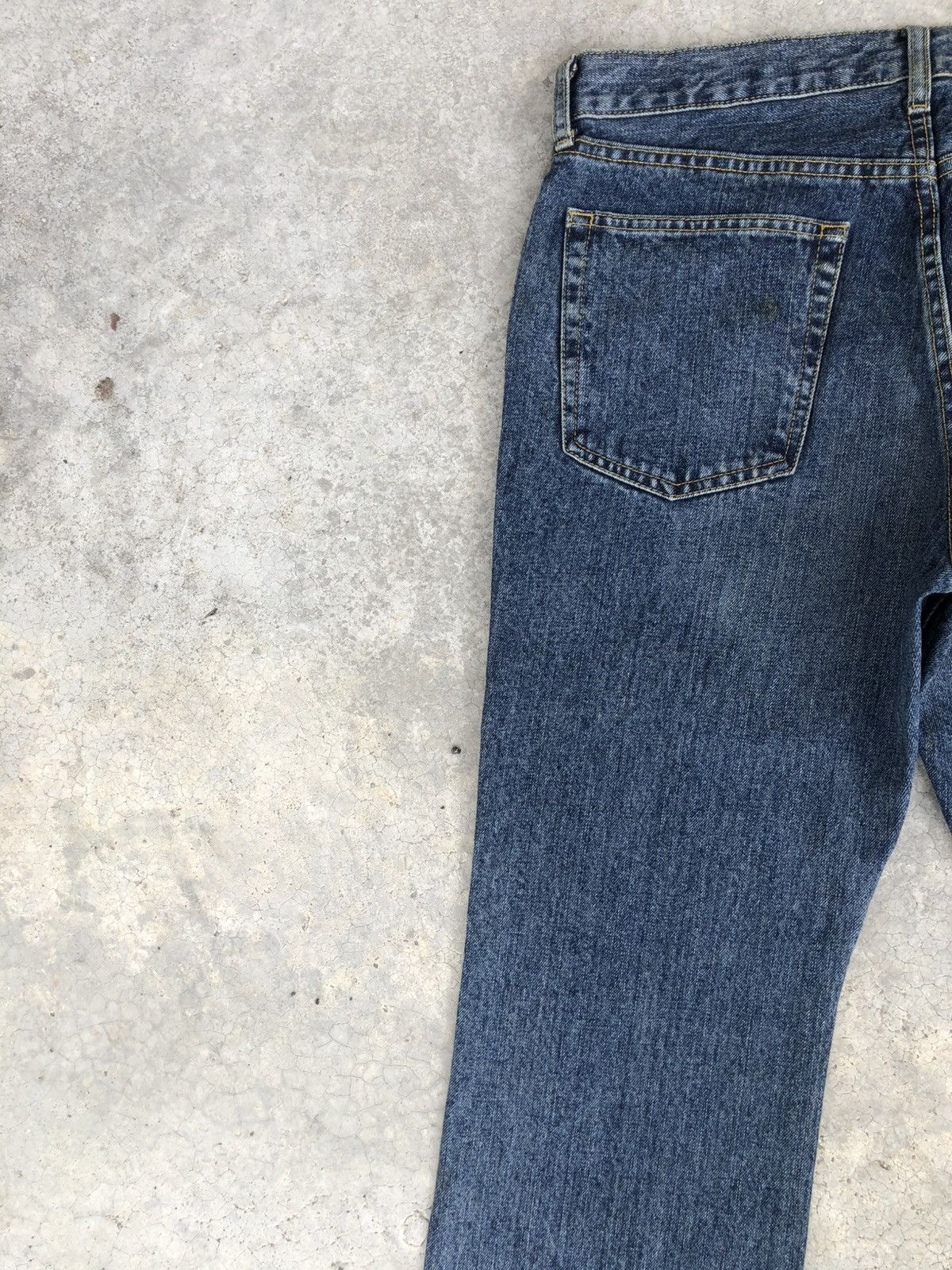 If Six Was Nine Japanese Uniqlo Flared Jeans Distressed Bootcut Size US 33 - 9 Thumbnail