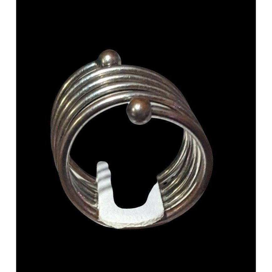Other Copper And Silver Tone Metal Coil Ring Size 7 Size ONE SIZE - 12 Thumbnail