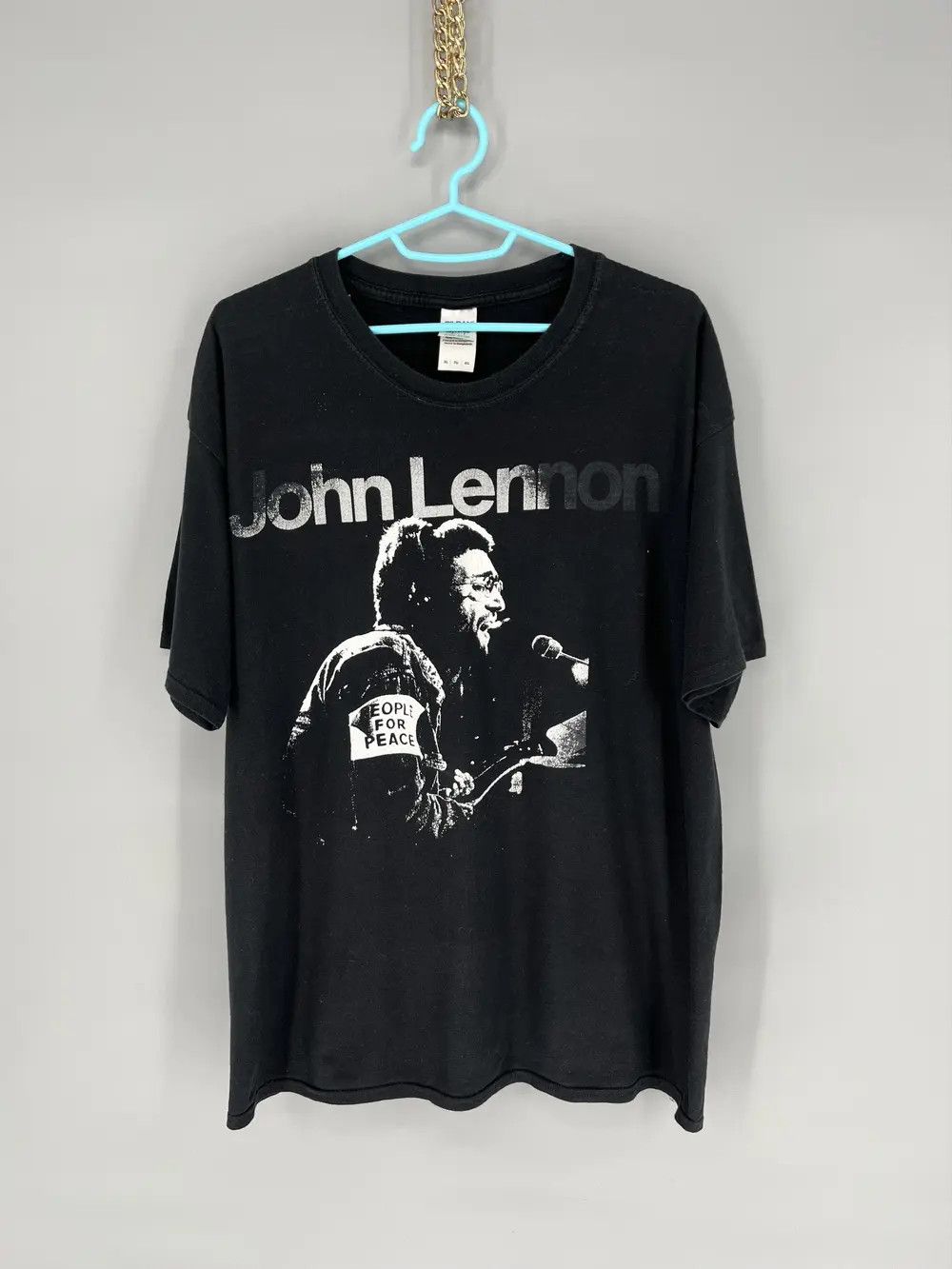 Band Tees RARE! Vintage 90s John Lennon Single Stitch The Beatles Size US XL / EU 56 / 4 - 1 Thumbnail