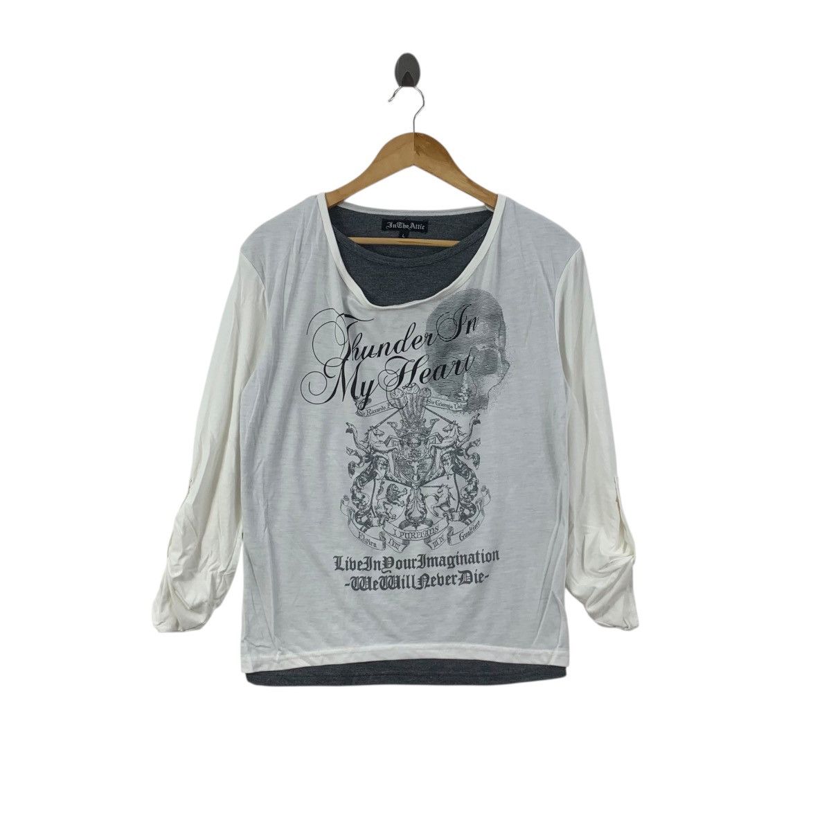 In The Attic IN THE ATTIC JAPAN Ricardo Giorgio Crest Punk Tee Shirt Top Size L / US 10 / IT 46 - 1 Thumbnail