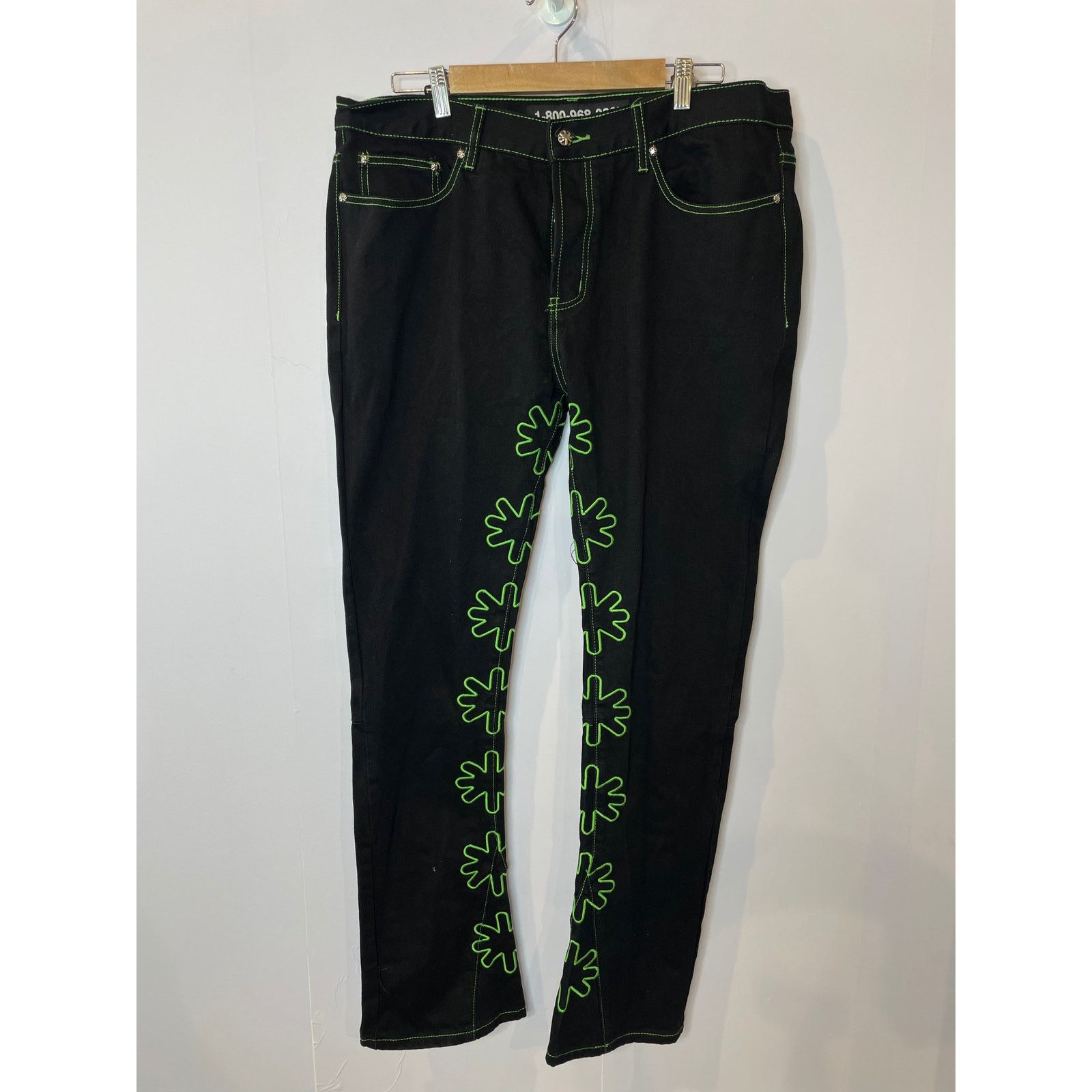 Other LOSTSHDWS Black & Green Jeans Size US 38 / EU 54 - 1 Thumbnail