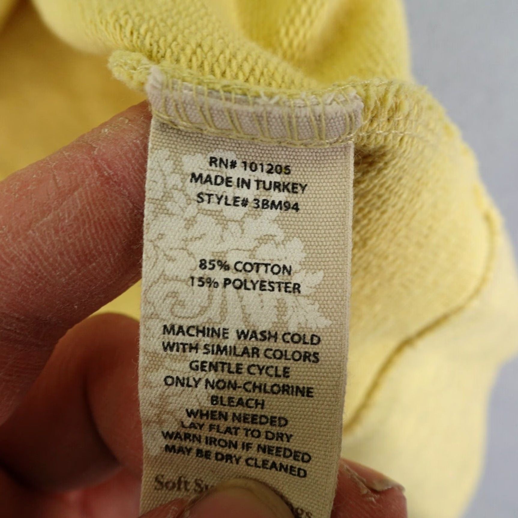 Soft Surroundings Soft Surroundings Hoodie Womens XL Petite Yellow Pullover Sweater Sweatshirt Size XL / US 12-14 / IT 48-50 - 5 Thumbnail