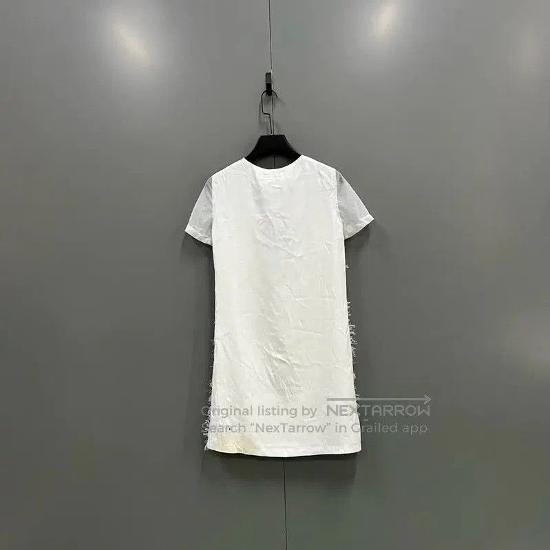 Versace Versace White Short Sleeve Dress for Summer . Size XXS / US 00 / IT 34 - 2 Thumbnail