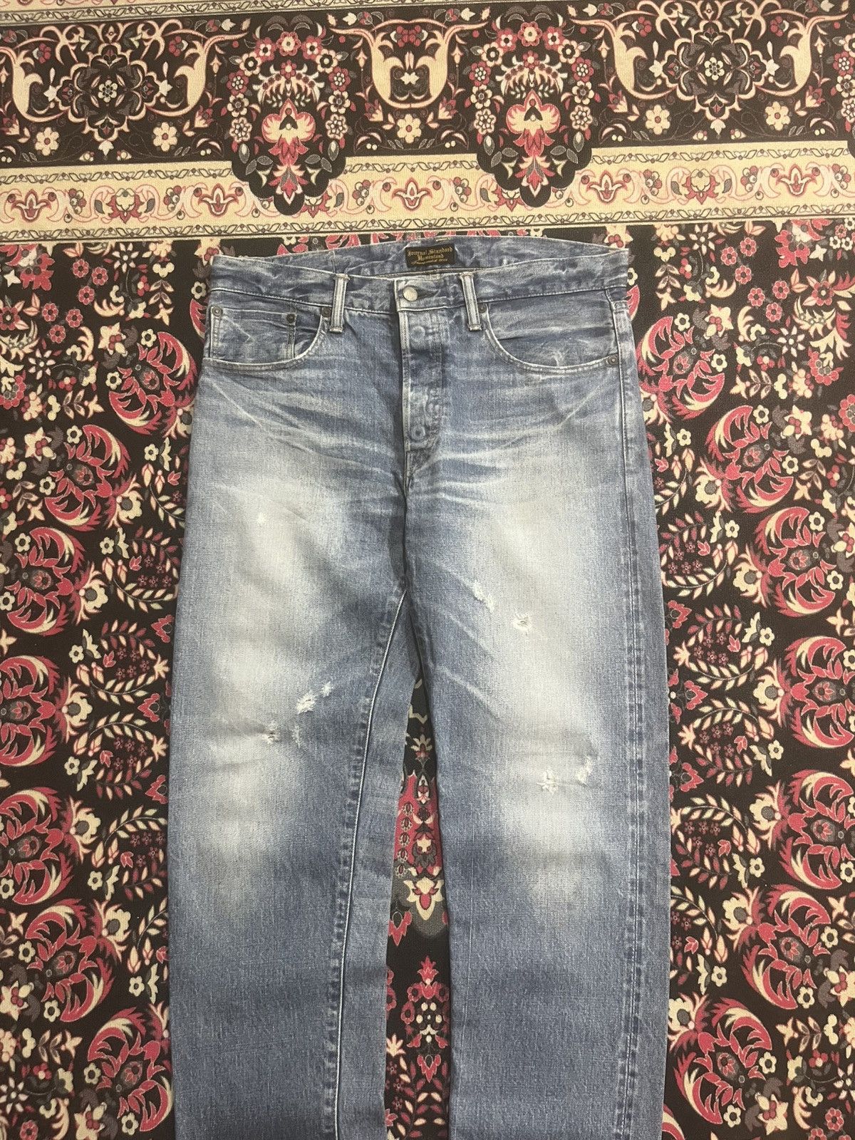 Vintage Journal Standard Homestead Blue Faded Distress Selvedge Jean Size US 32 / EU 48 - 3 Thumbnail