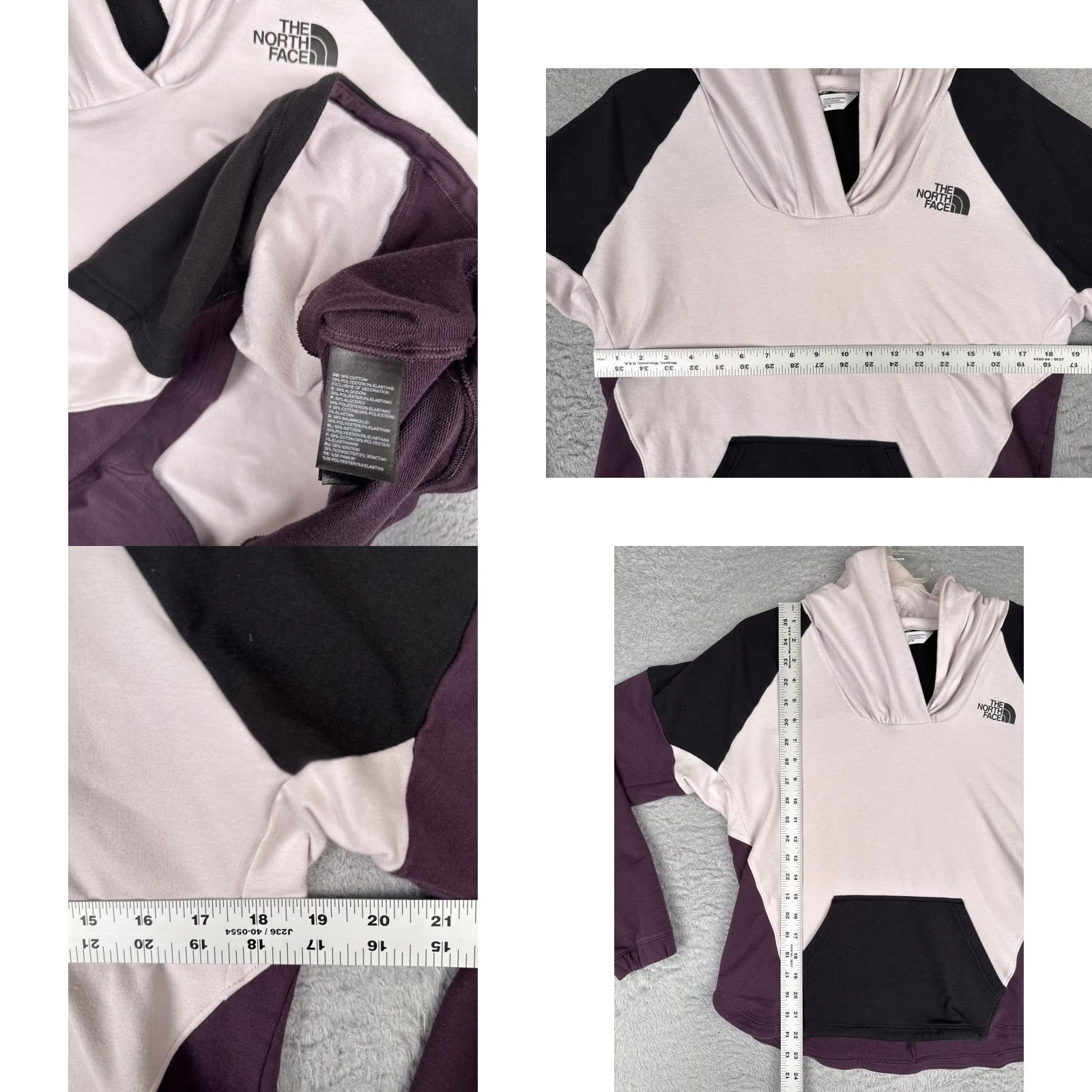 The North Face The North Face Hoodie Womens Medium Purple Pink Kangaroo Pullover Size M / US 6-8 / IT 42-44 - 8 Thumbnail