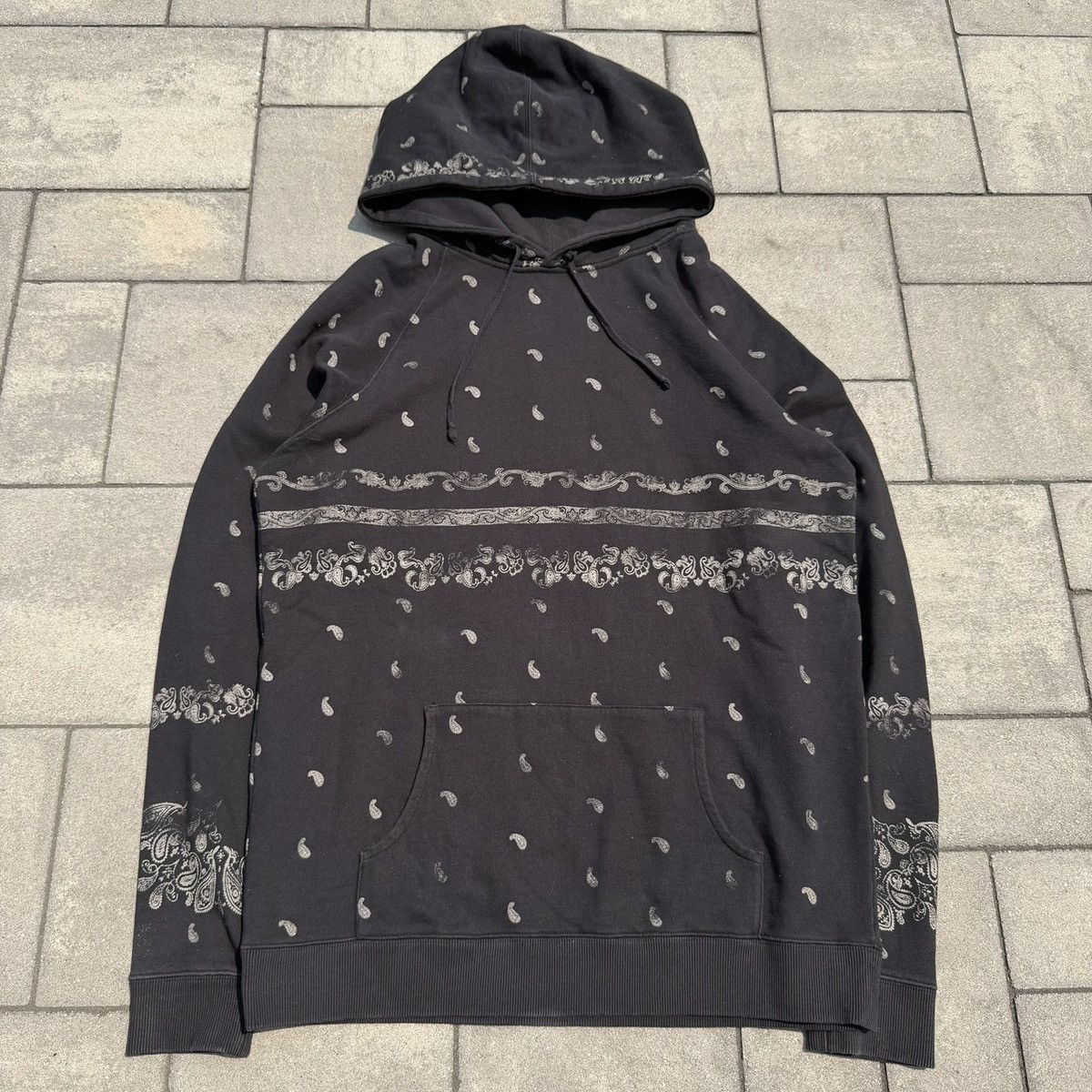 Saint Laurent Paris Paisley Hoodie | Grailed