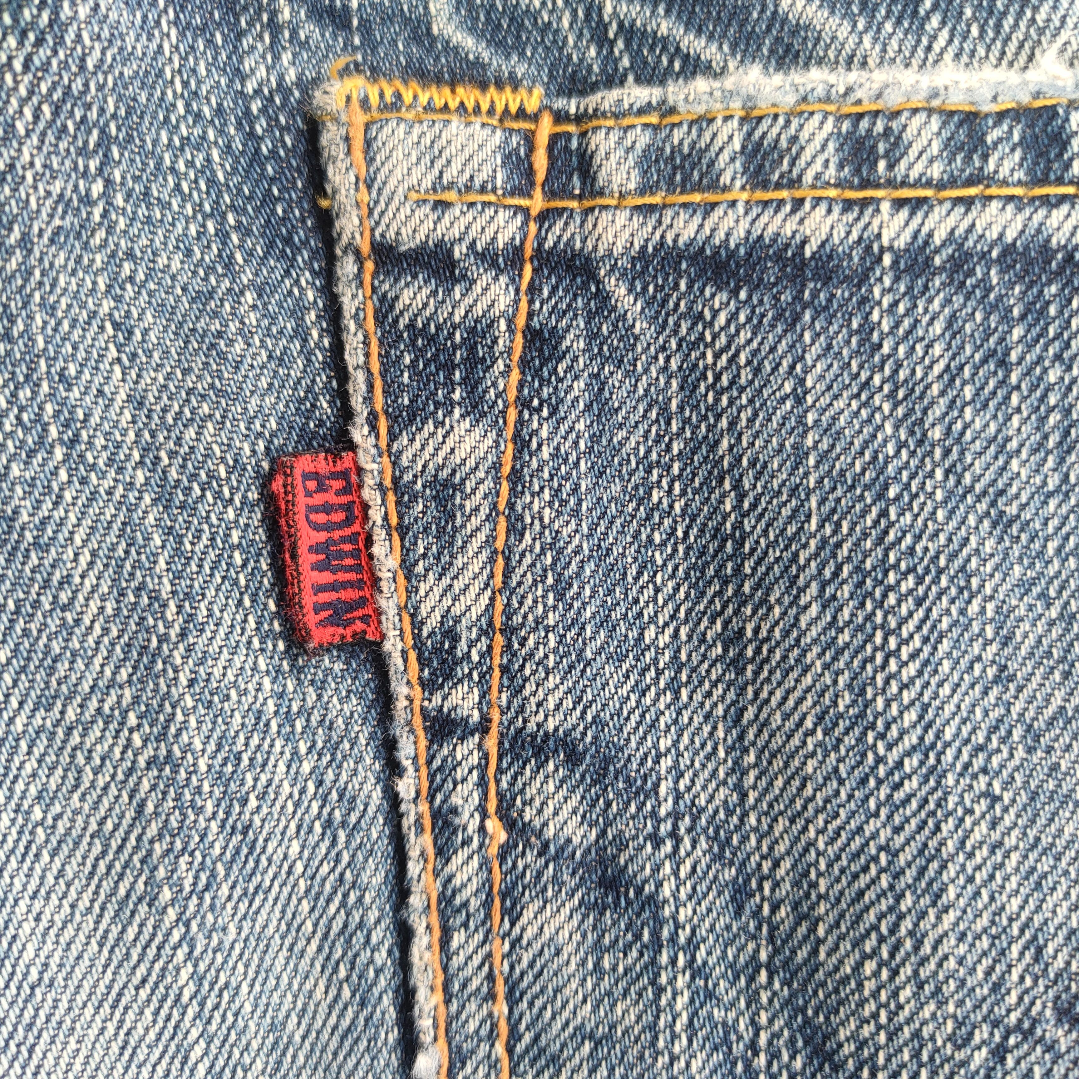 Edwin VINTAGE EDWIN 401 RIPPED FADED JEANS DENIM PANTS Size US 31 - 10 Thumbnail