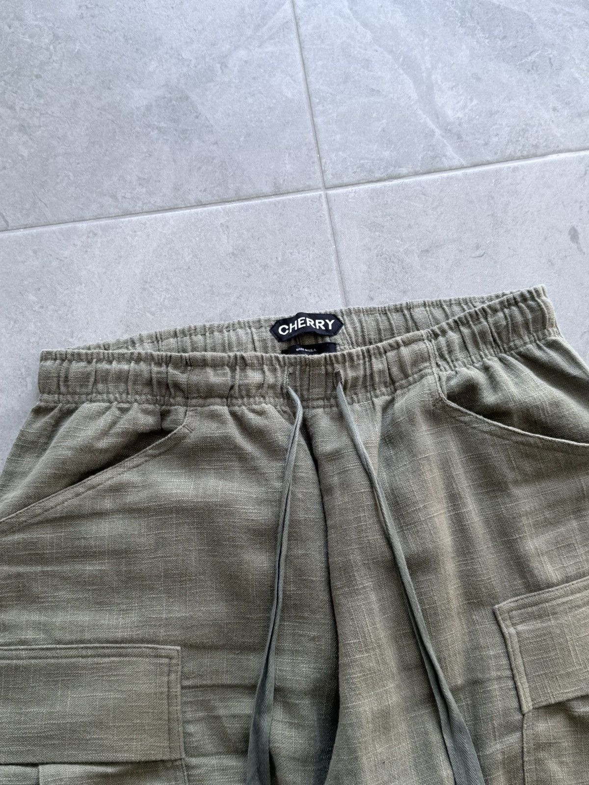 Cherry LA Cherry LA Linen Baggy Cargo Pants Size US 34 / EU 50 - 4 Thumbnail