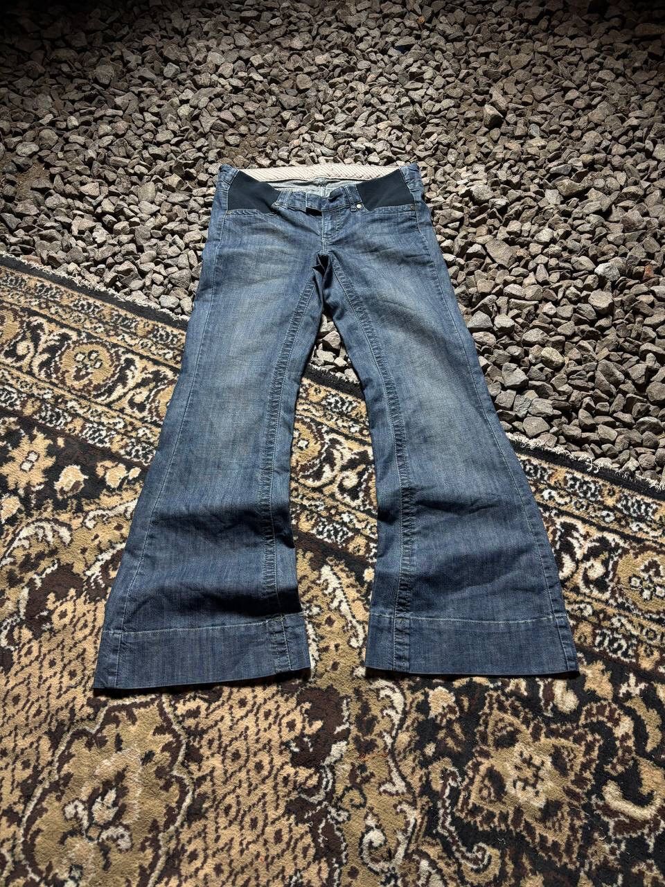 Pre-owned Hysteric Glamour X If Six Was Nine Flared Biker Ifsixwasnine Junya Lgb Style Vintage Jeans In Blue
