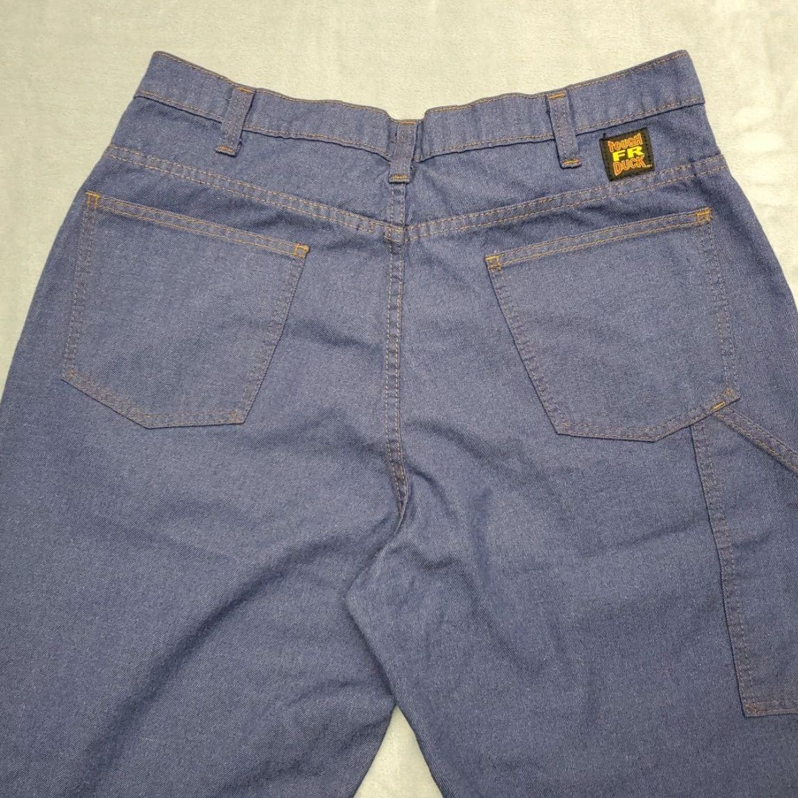Denime VTG Tough Duck FR Jeans Mens 36x36 Blue Denim HRC2 Fire Flame Resistant 5-Pocket Cargo Pants Reg Waist 36 Inseam 35 Color Blue Mens Size US 36 / EU 52 - 7 Thumbnail