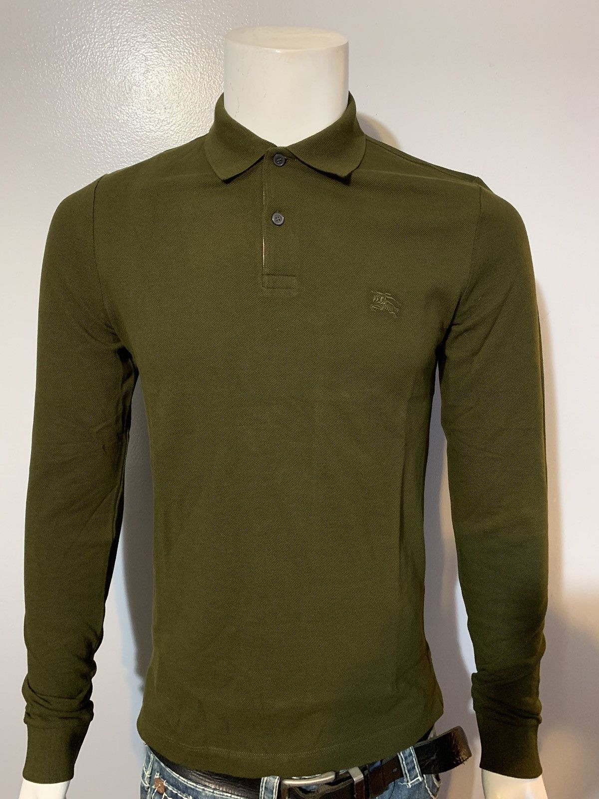 Olive burberry shirt best sale