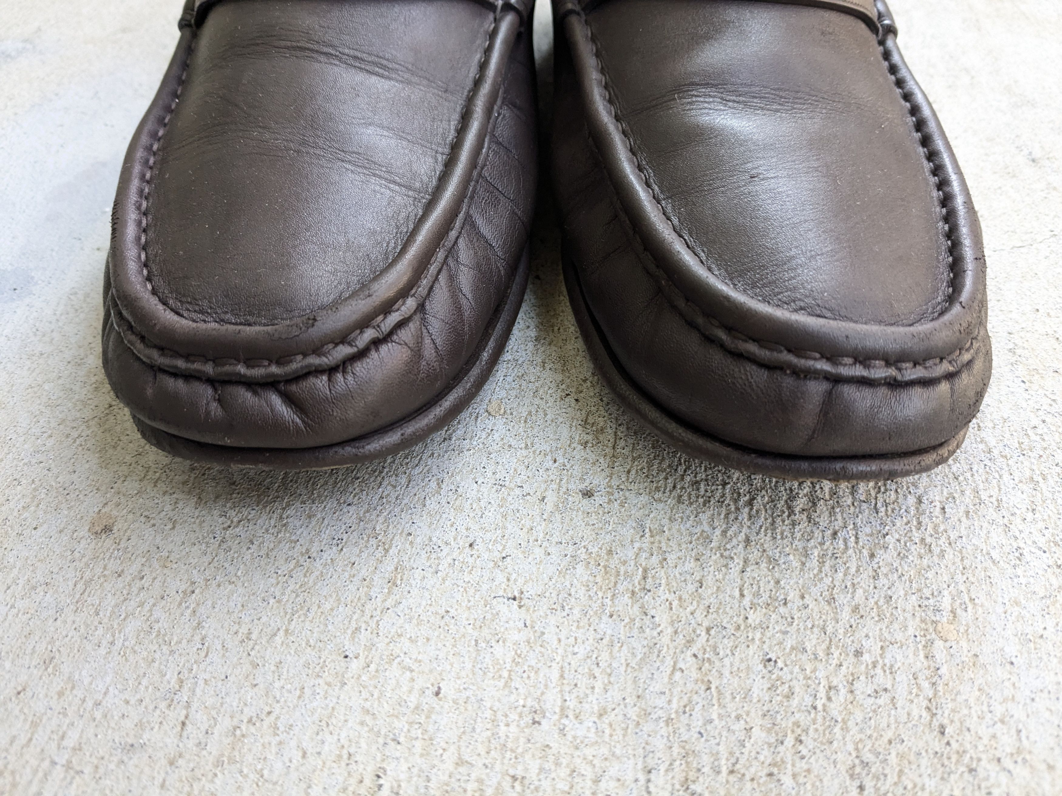 Gucci Gucci Horsebit Loafers Brown Leather 11.5 Rubber Leather Size US 11.5 / EU 44-45 - 2 Thumbnail