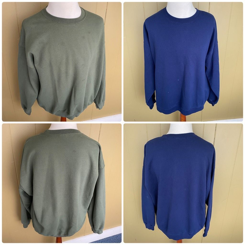 Hanes Hanes & Gildan men 2XL pullover Crewneck longsleeve sweatshi Size US XXL / EU 58 / 5 - 1 Thumbnail