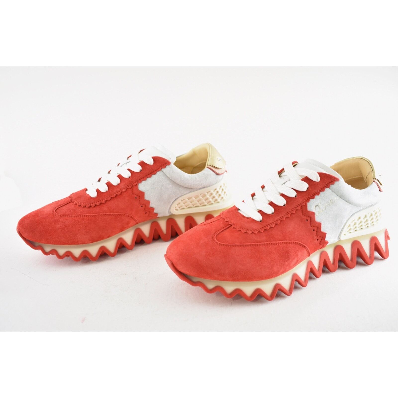 Christian Louboutin Christian Louboutin Mens Loubishark Flat Red Suede Size US 9 / EU 42 - 9 Thumbnail