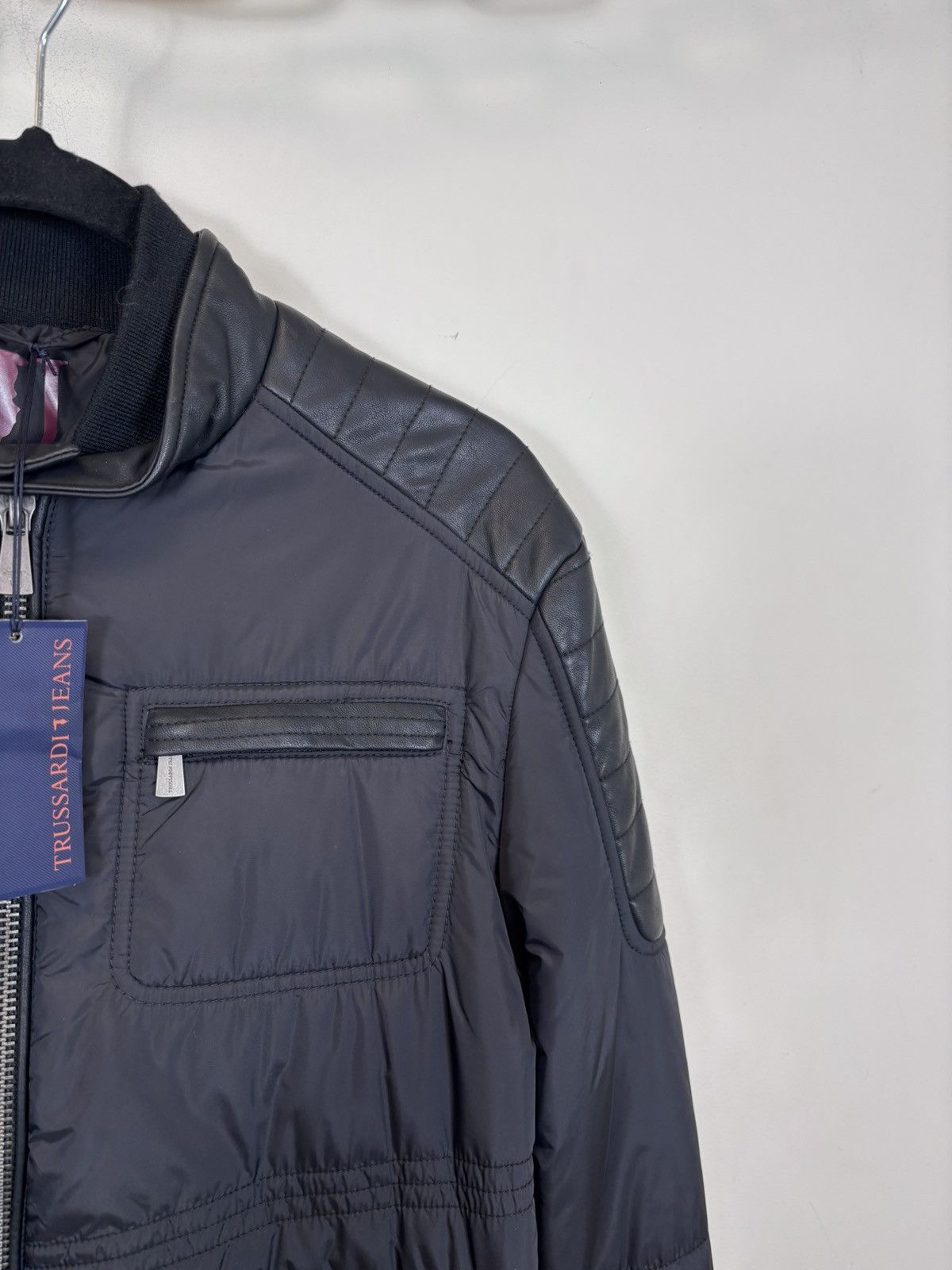 Trussardi Trussardi Jeans NWT Men’s Black Italian Luxury Bomber Jacket Size US M / EU 48-50 / 2 - 7 Thumbnail