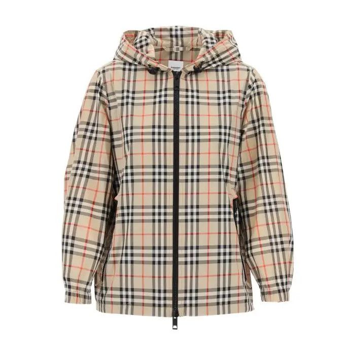 Image of Burberry O1S22I1N0424 Everton Windbreaker Jacket In Beige, Women's (Size XS)