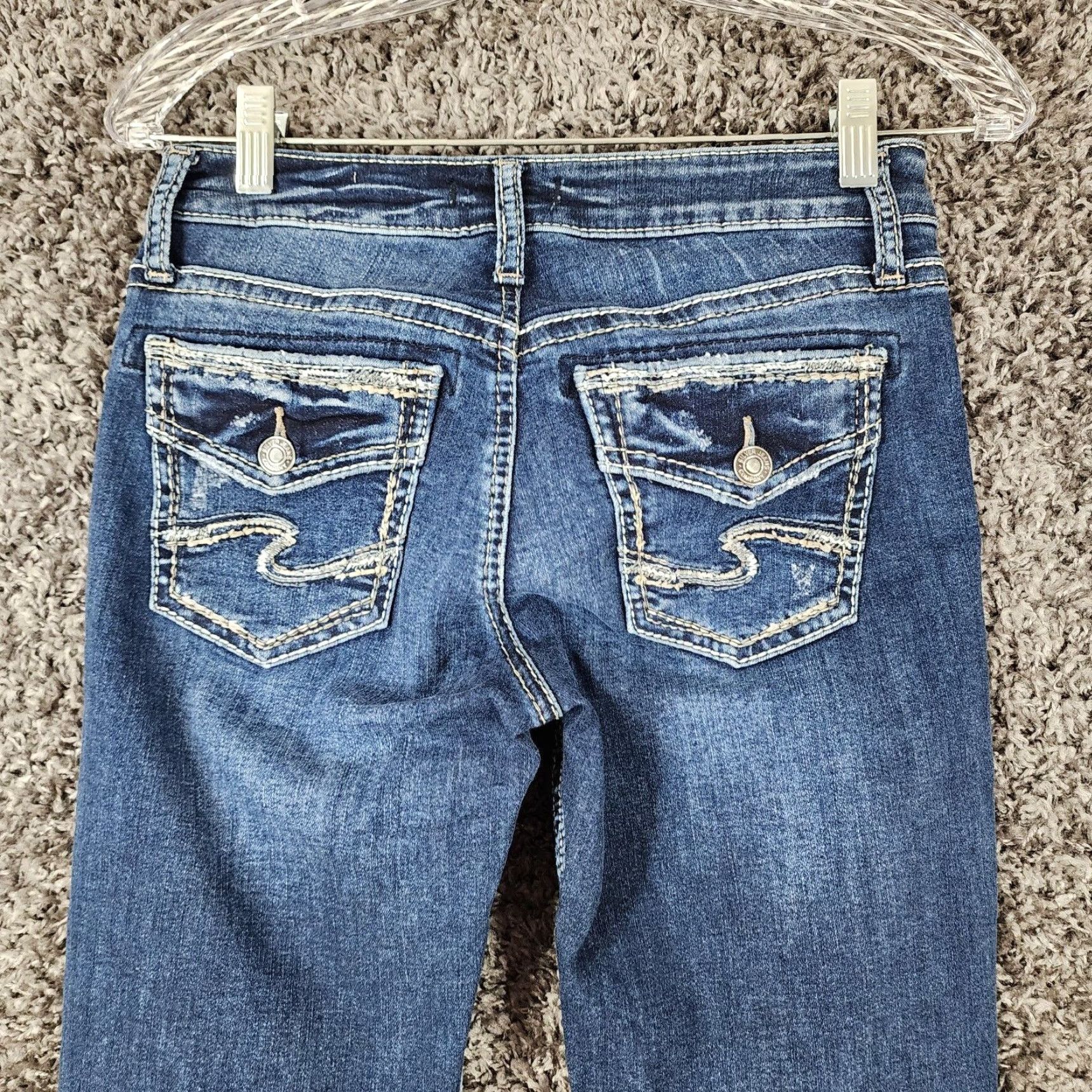 Silver Jeans Co. Silver Jeans Womens Slim Bootcut Blue Jeans Size 26 Size 26" / US 2 / IT 38 - 7 Thumbnail