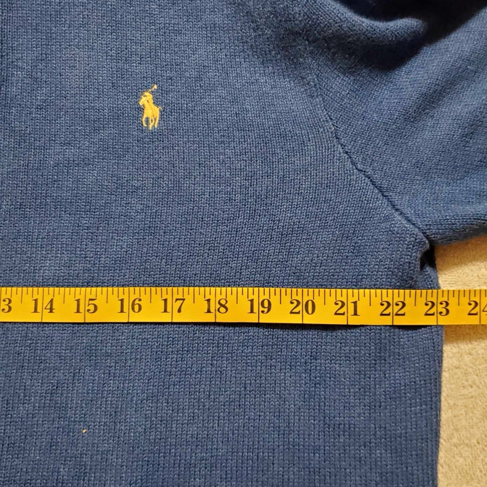 Ralph Lauren Polo Ralph Lauren Womens XL Tall Knit Sweater Henley Blue Pullover Buttons Size XL / US 12-14 / IT 48-50 - 4 Thumbnail