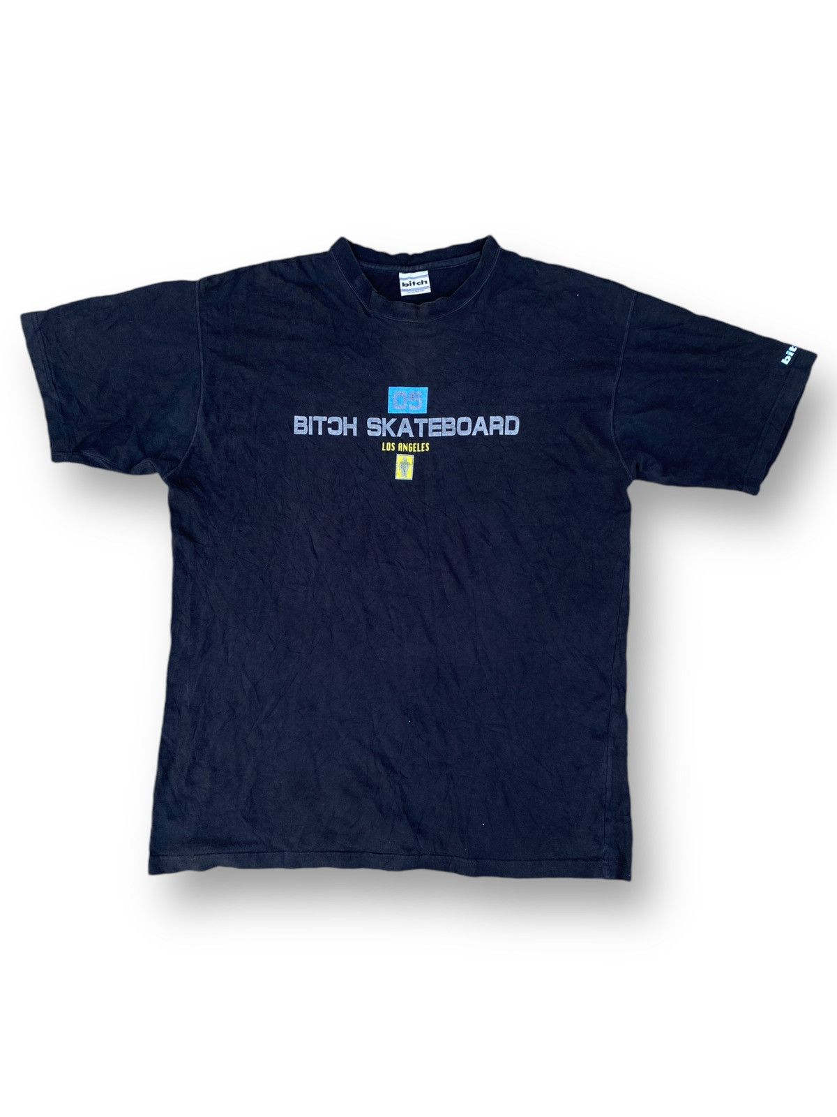 Vintage Vintage 90s Bitch Skateboard Los Angeles Shirt. #C4 Size US XL / EU 56 / 4 - 1 Thumbnail