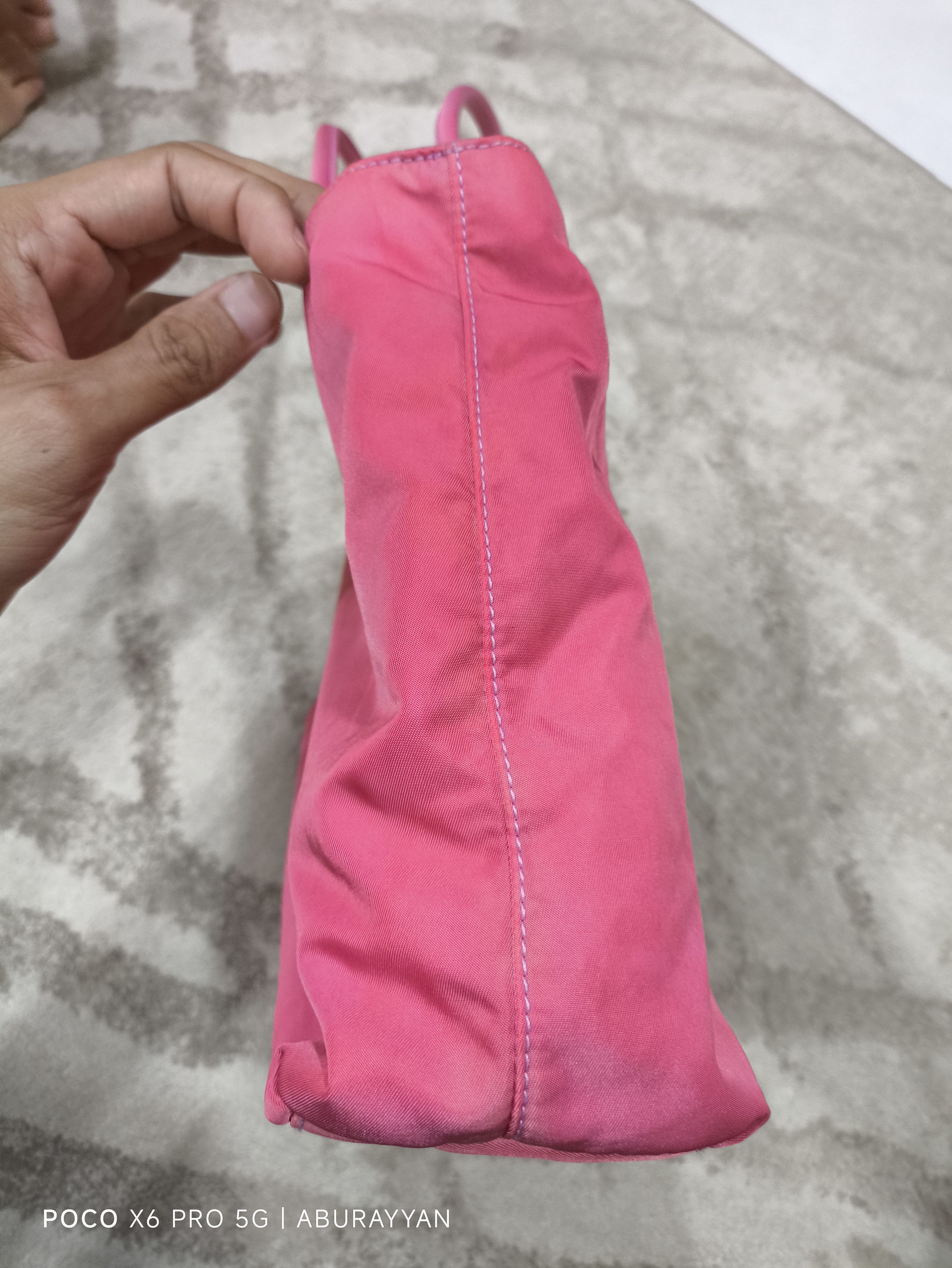 Prada Prada Pink Tessuto Nylon Tote Shoulder Bag Size ONE SIZE - 4 Thumbnail