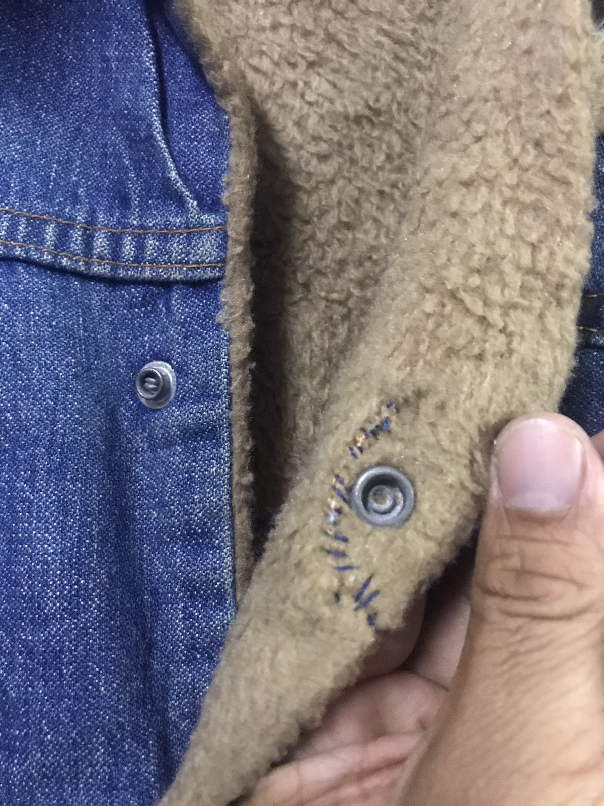 Vintage × Wrangler Vintage 60/70s Wrangler Sherpa Denim Jacket Size US S / EU 44-46 / 1 - 9 Thumbnail