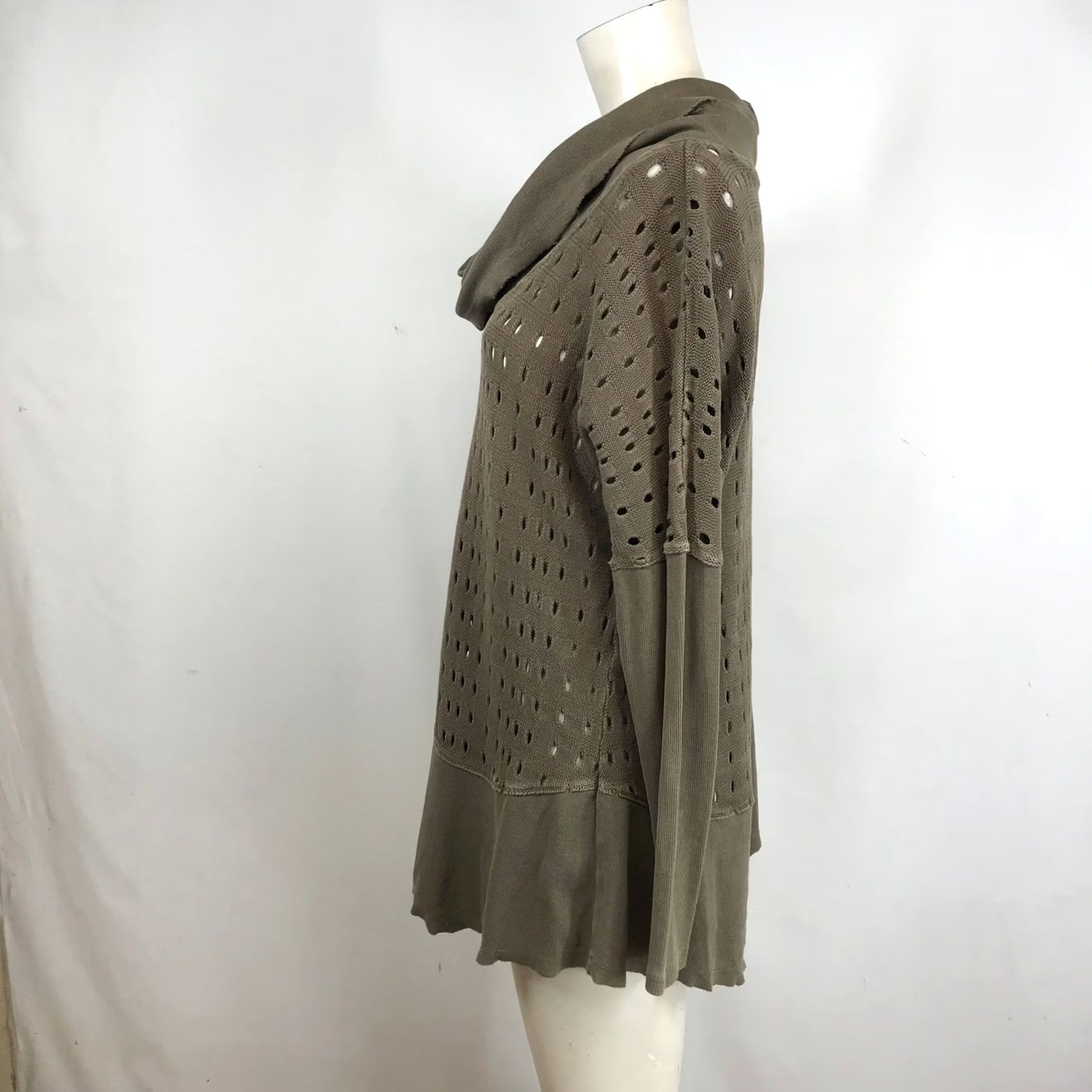 Olive XCVI Womens Olive Green Cowl Neck Tunic Sweater Size M Size M / US 6-8 / IT 42-44 - 6 Thumbnail