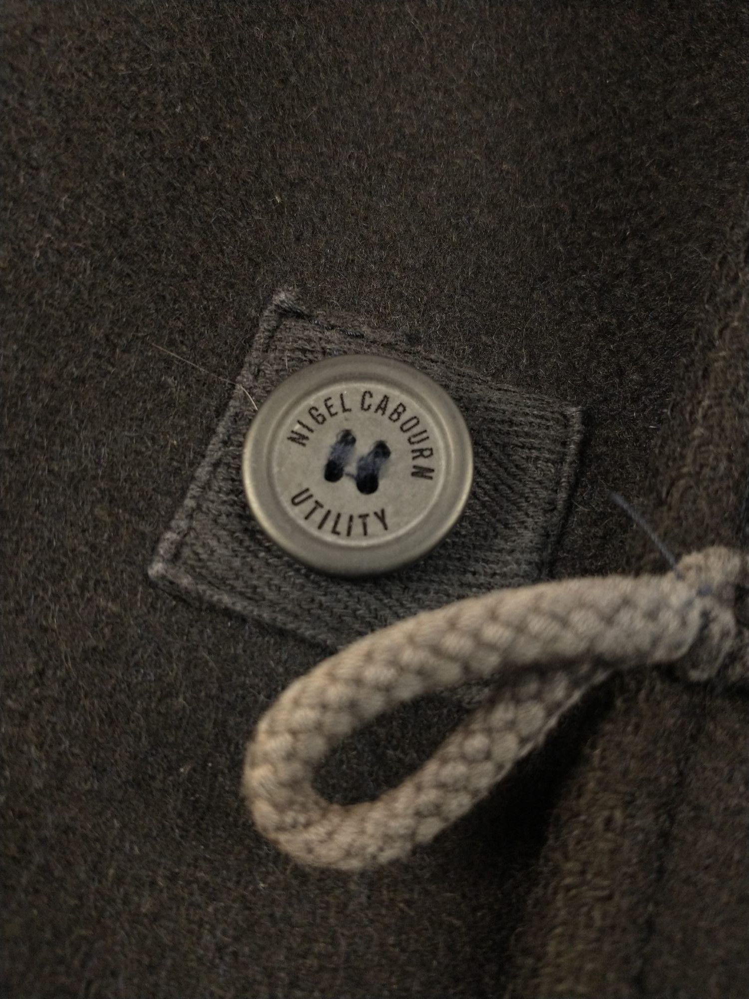 Nigel Cabourn Nigel Cabourn Utility Wool Hooded Coat Size M Navy Mens Size US M / EU 48-50 / 2 - 11 Thumbnail