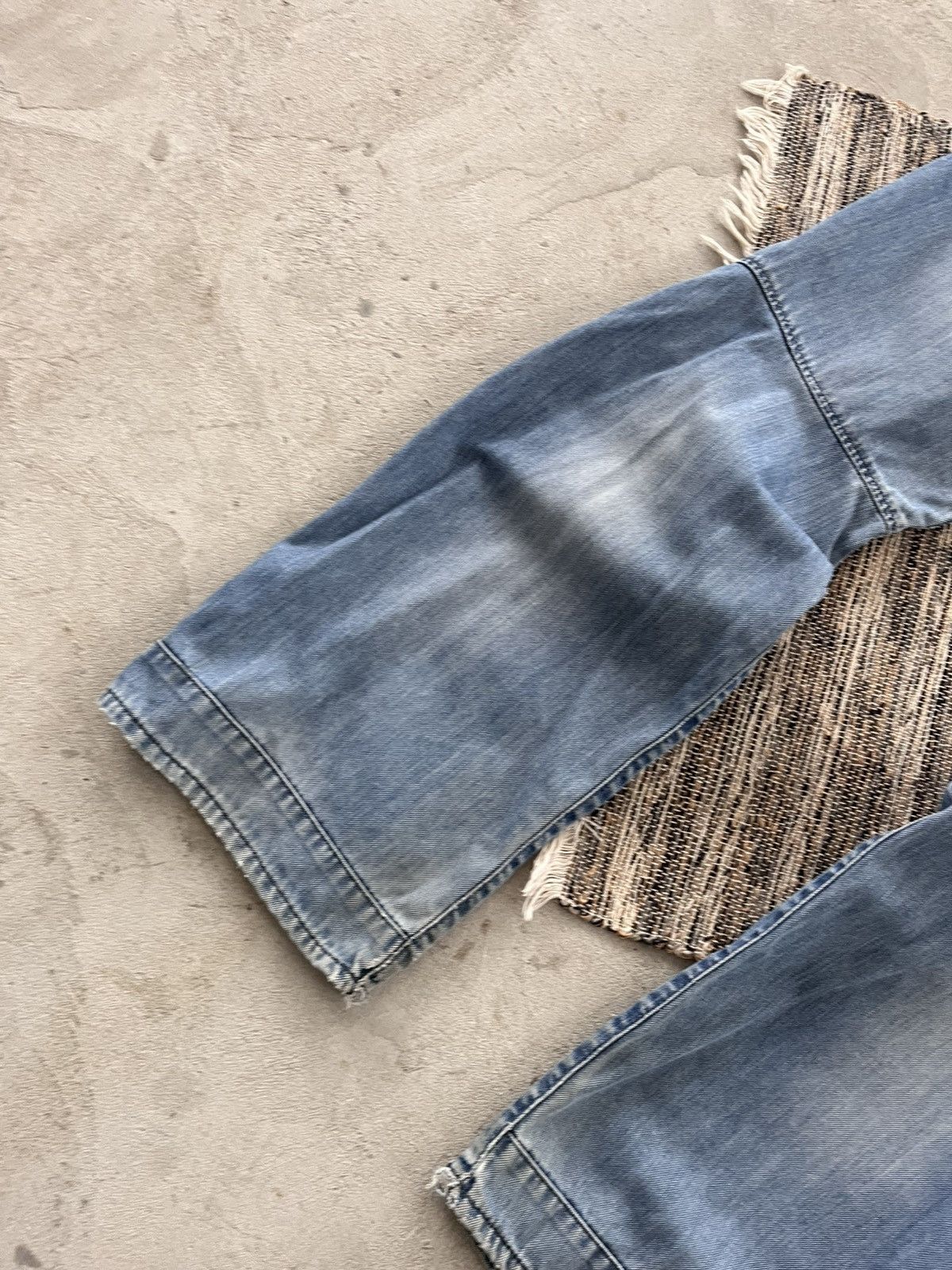 G-Star Vintage GStar Raw Moto Double Knee Faded Denim Jeans Y2K Size US 31 - 19 Thumbnail