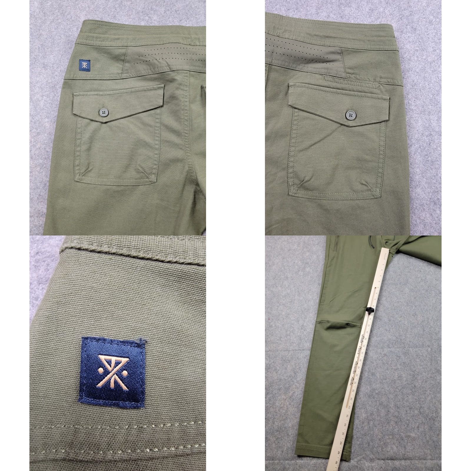 Roark Roark Layover 2.0 Traveler Utility Pant Mens 28 Green Slim Straight NWT Cotton Nylon Spandex Canvas Pockets 30 In Inseam Chino Front Flat Front Size US 28 / EU 44 - 10 Thumbnail