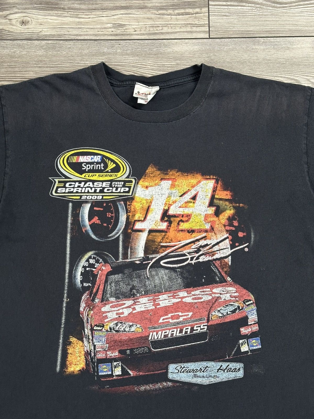 NASCAR × Vintage Y2K Tony Stewart Nascar Sprint Cup T Shirt Size US XL / EU 56 / 4 - 3 Thumbnail