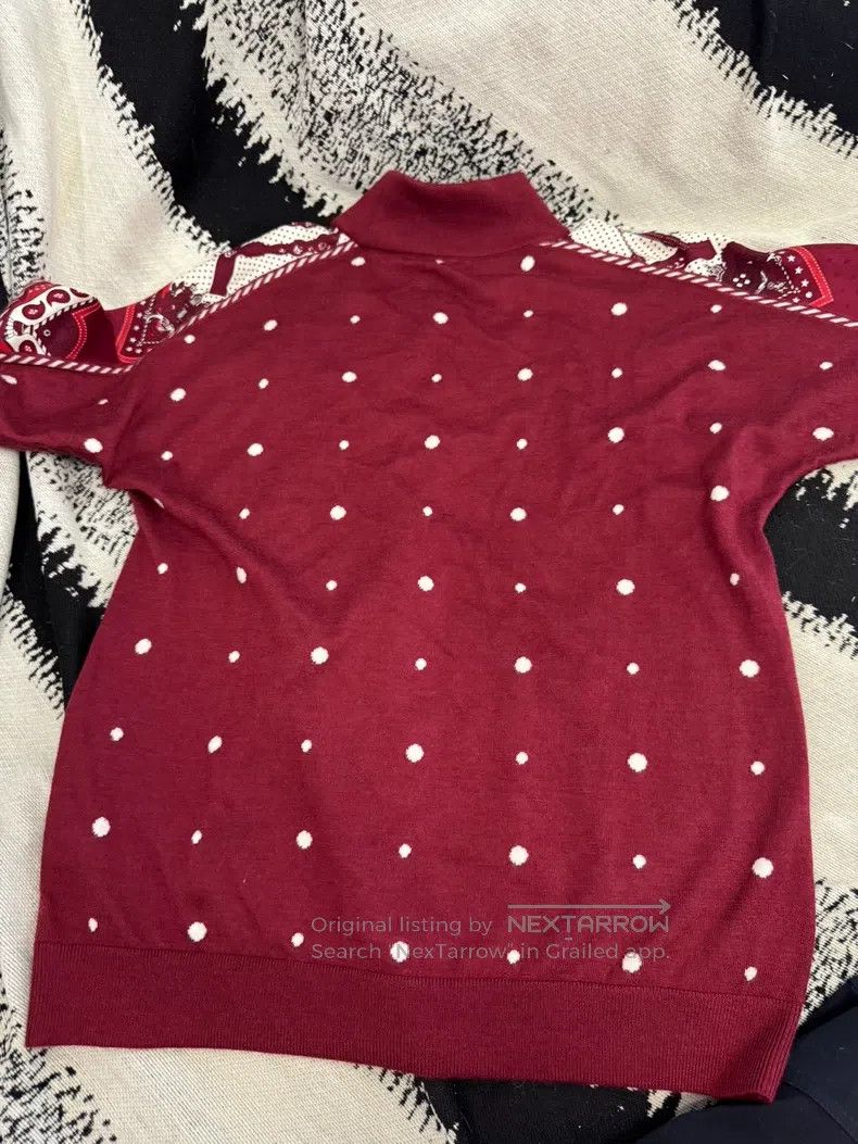Hermes Hermes Cashmere silk printed patchwork knit short sleeve Size XS / US 0-2 / IT 36-38 - 5 Thumbnail