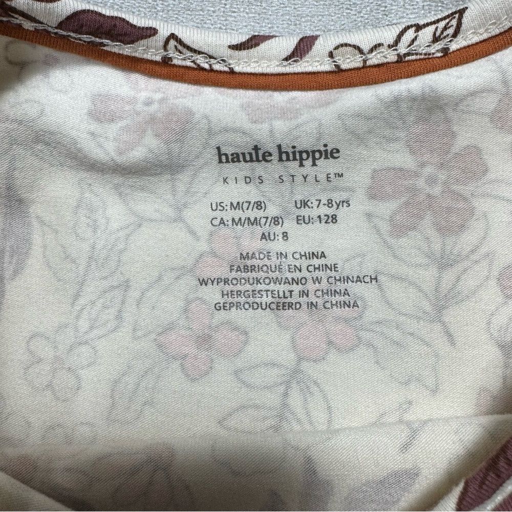 Haute Hippie New Haute Hippie Long Sleeve Floral Print Cotton Top Size XXS / US 00 / IT 34 - 7 Thumbnail