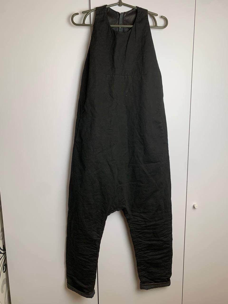 Layer-0 Layer-0 Cotton Silk Leather Jumpsuit Size 28" / US 6 / IT 42 - 2 Thumbnail