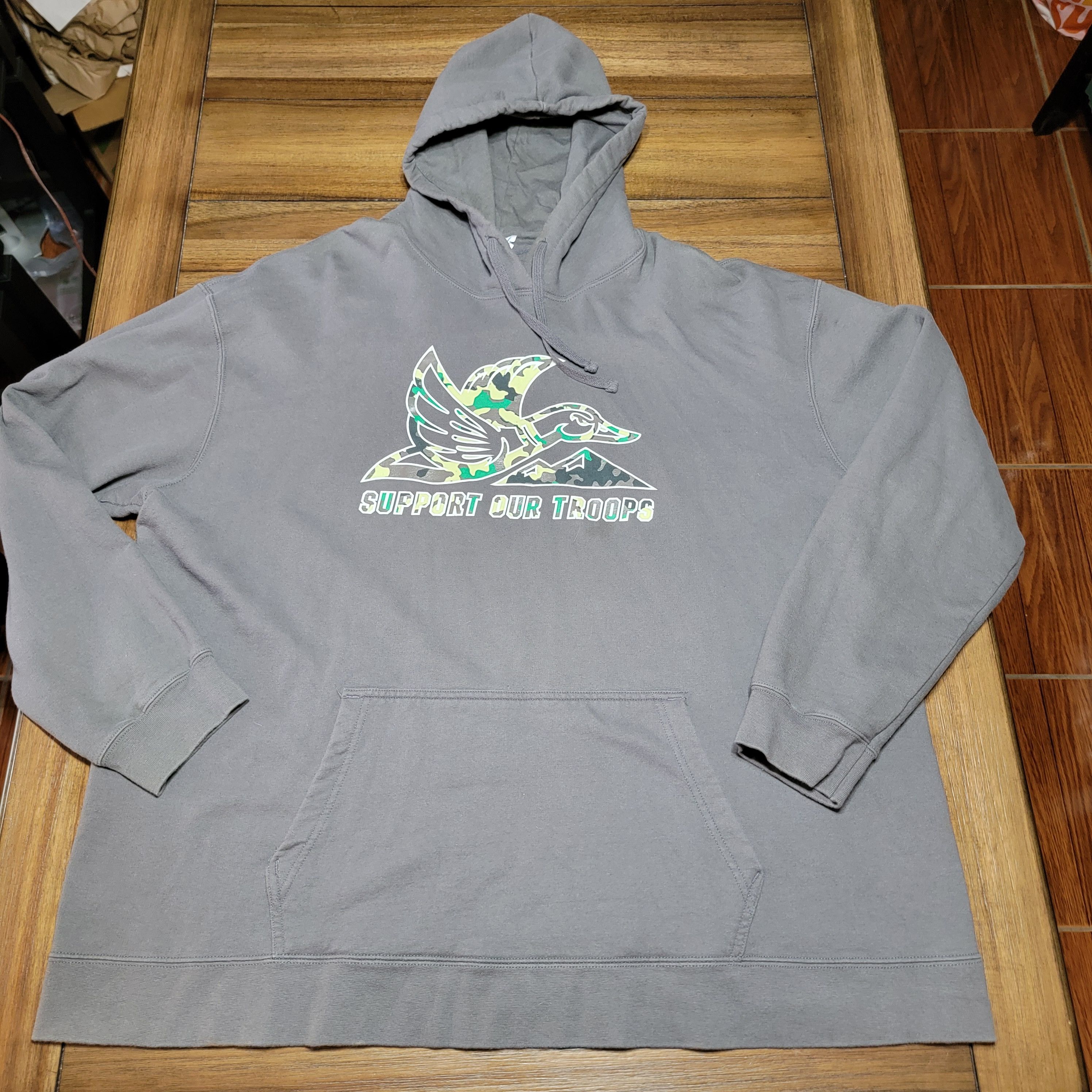 Other Port & Co LS Unisex Hoodie "Support Our Troops" - Size 3XL Size US XXL / EU 58 / 5 - 1 Thumbnail