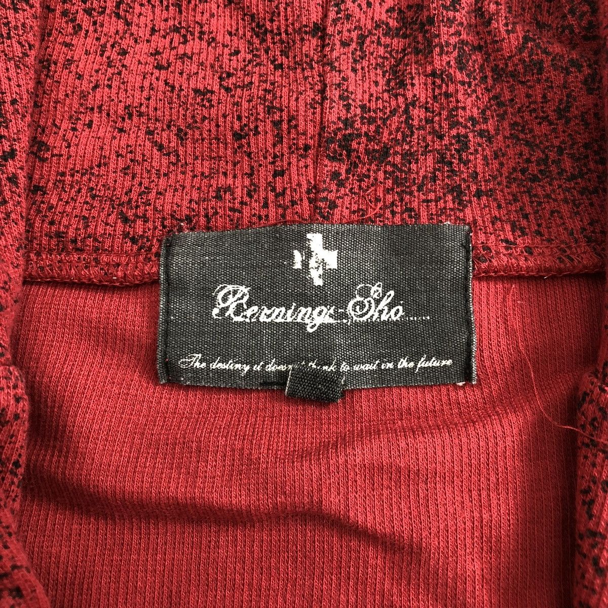 BERNINGS SHO 2000s Bernings Sho Asymmetric Grunge Lgb Cross Goa ZipHoodie Size US L / EU 52-54 / 3 - 12 Thumbnail